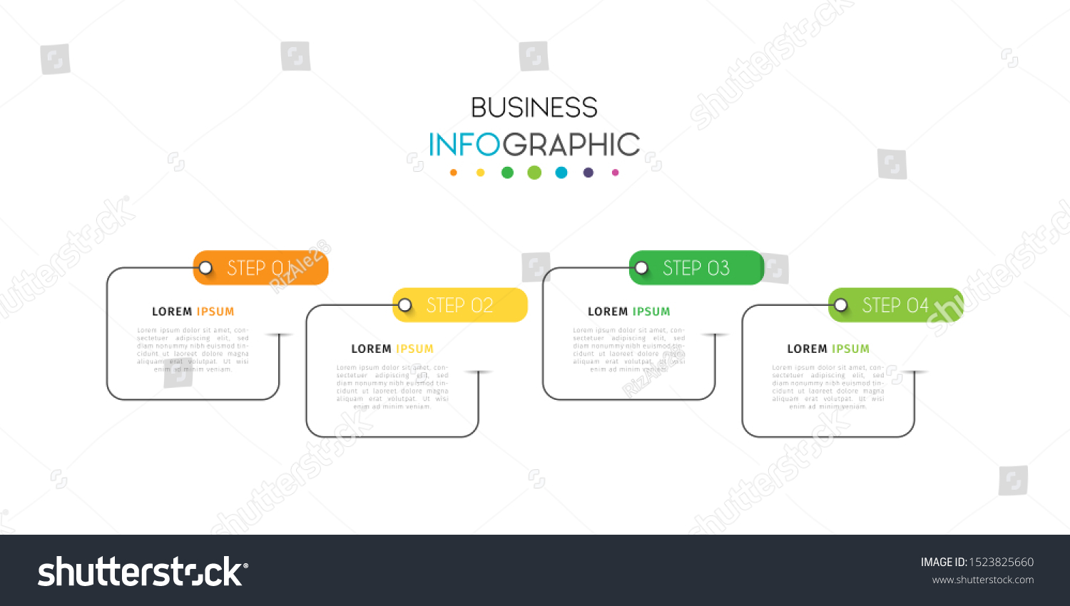Business Data Visualization Infographic Process Chart Stock Vector Royalty Free 1523825660 6531