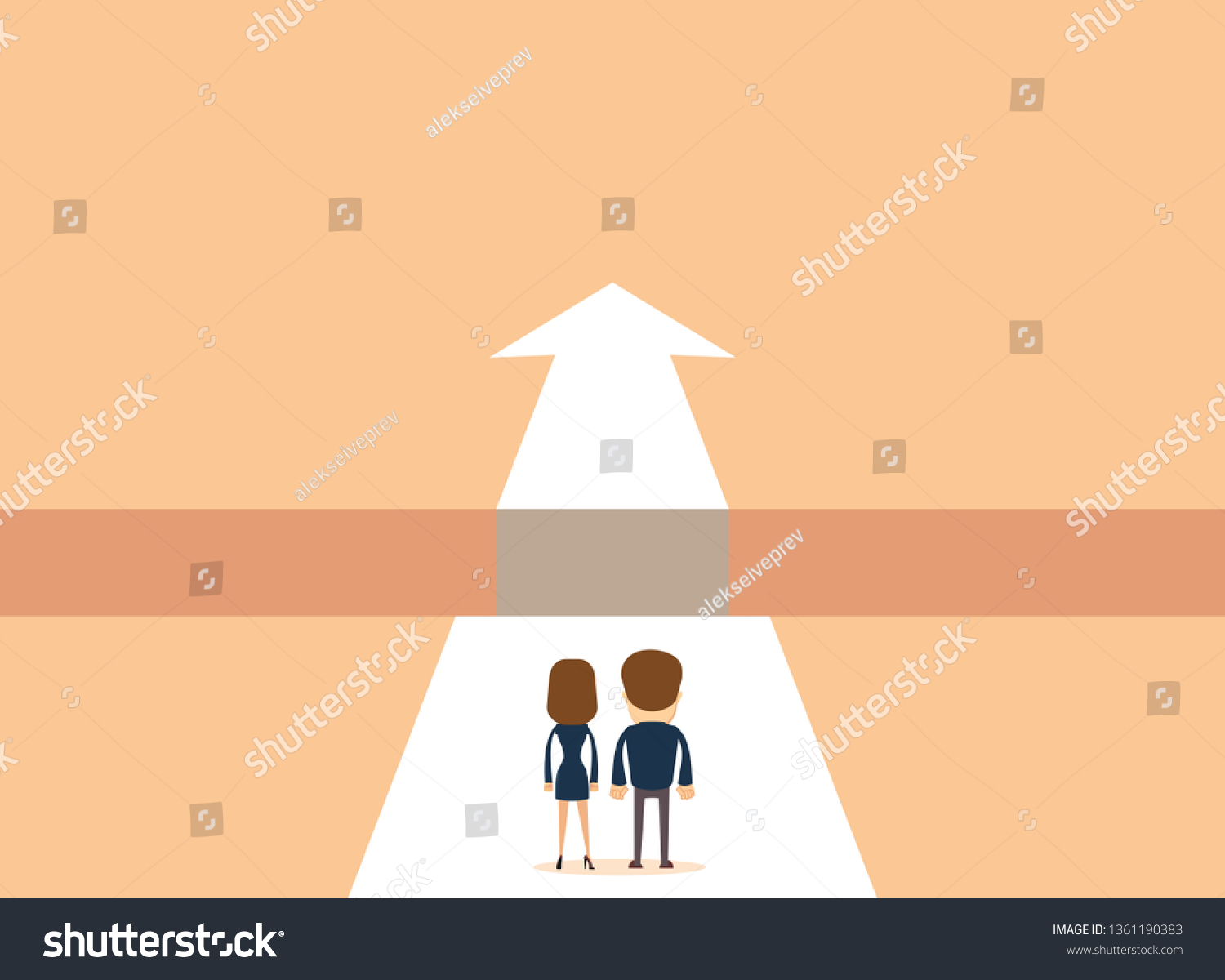 Business Decision Concept Vector Illustration Stock Vector Royalty