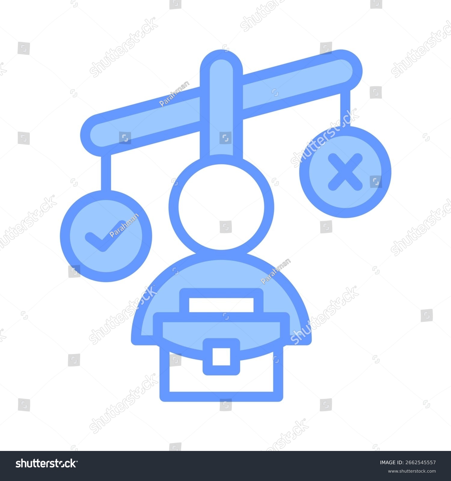 blue decision making concept clip art preview