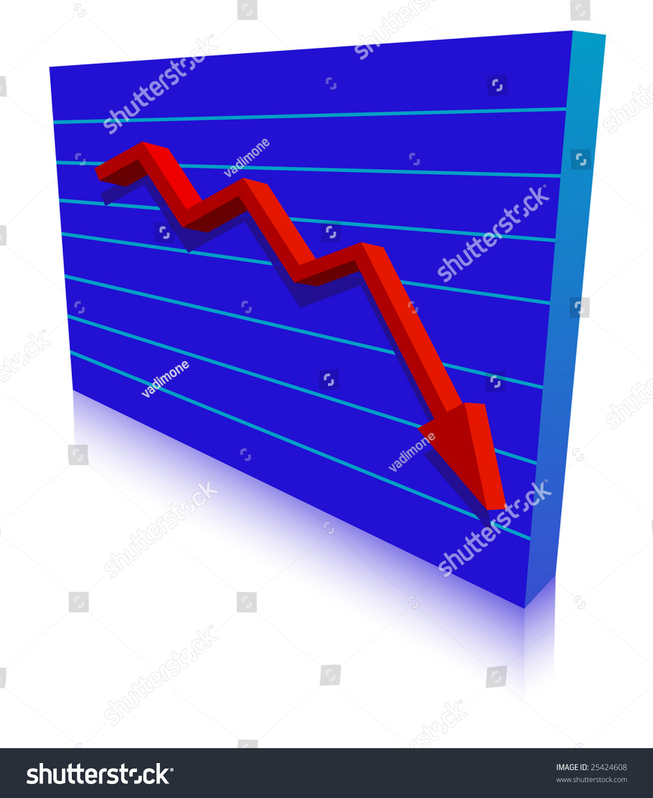 Business Failure Graph Down Arrow Stock Vector (Royalty Free) 25424608 ...