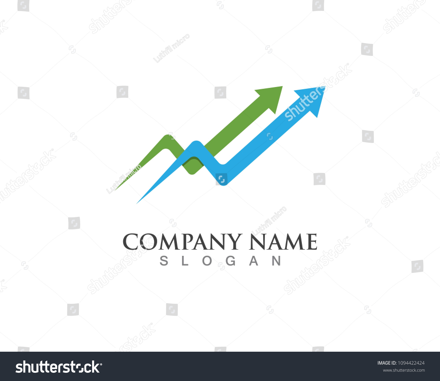 Business Finance Logo Vector Concept Illustration Stock Vector (Royalty ...