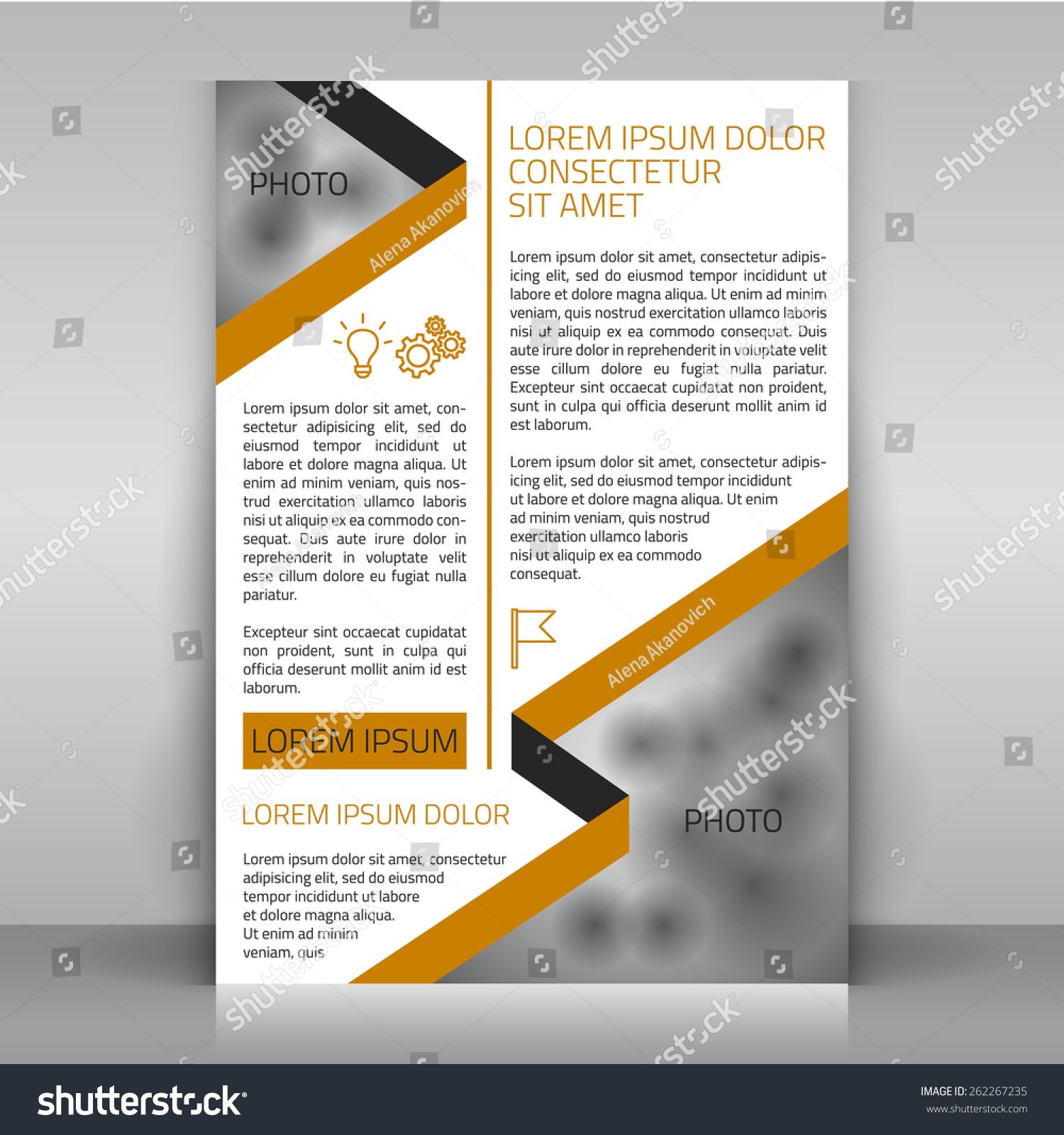 business flyer design brochure cover article stock vector royalty