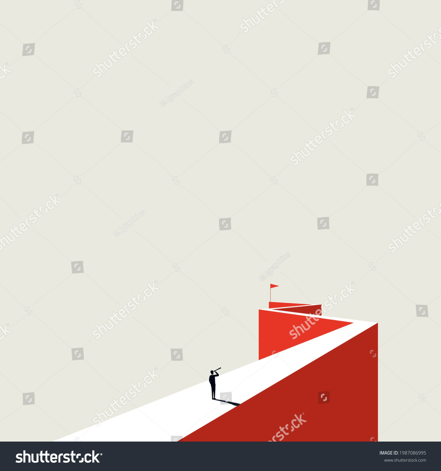 SVG of Business goal and vision vector concept. Symbol of ambition, success and achievement. Minimal eps10 illustration. svg