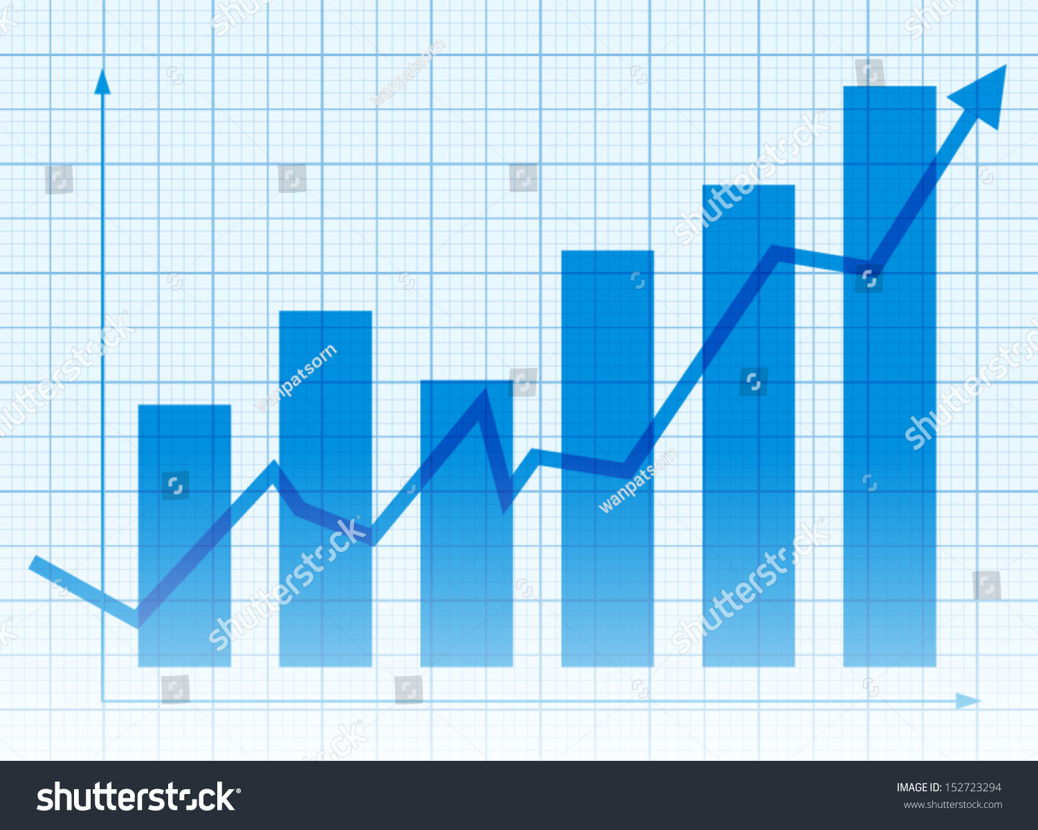 Business Graph And Chart Stock Vector Illustration 152723294 : Shutterstock