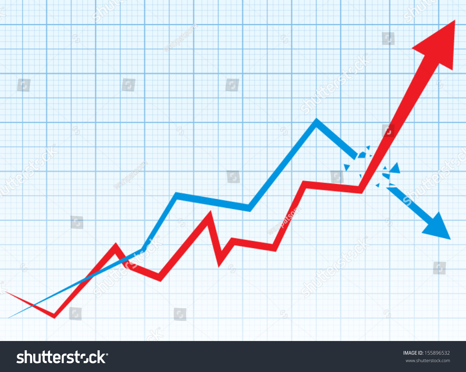 business graph chart stock vector royalty free 155896532