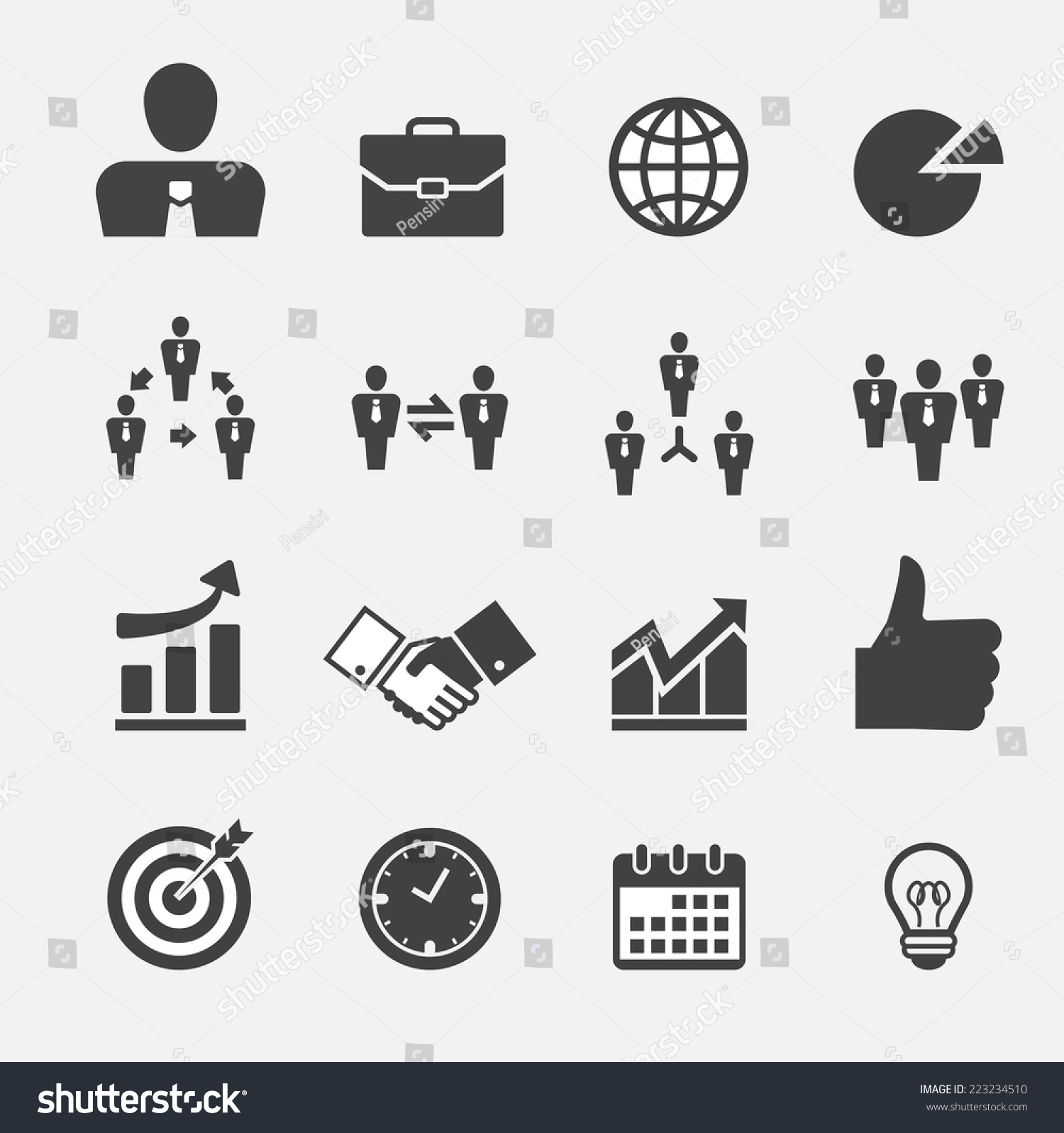 Business Icon Stock Vector 223234510 : Shutterstock