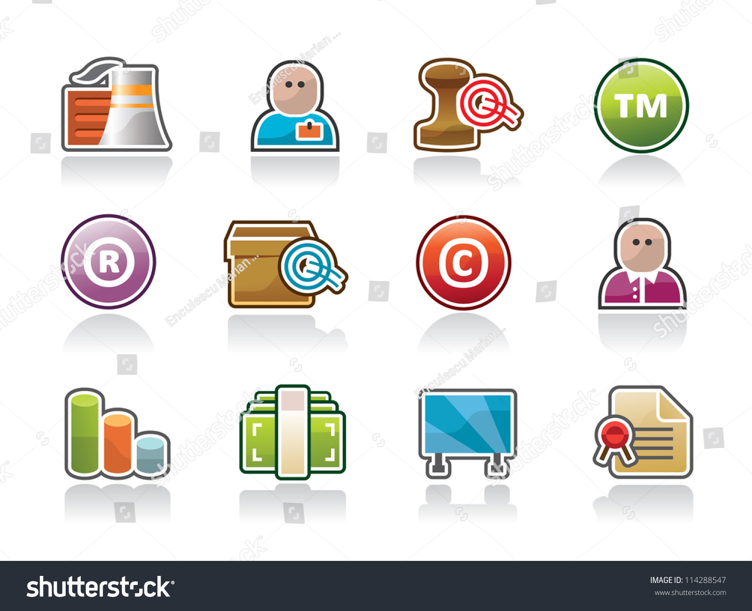 Business Icons Stock Vector 114288547 - Shutterstock