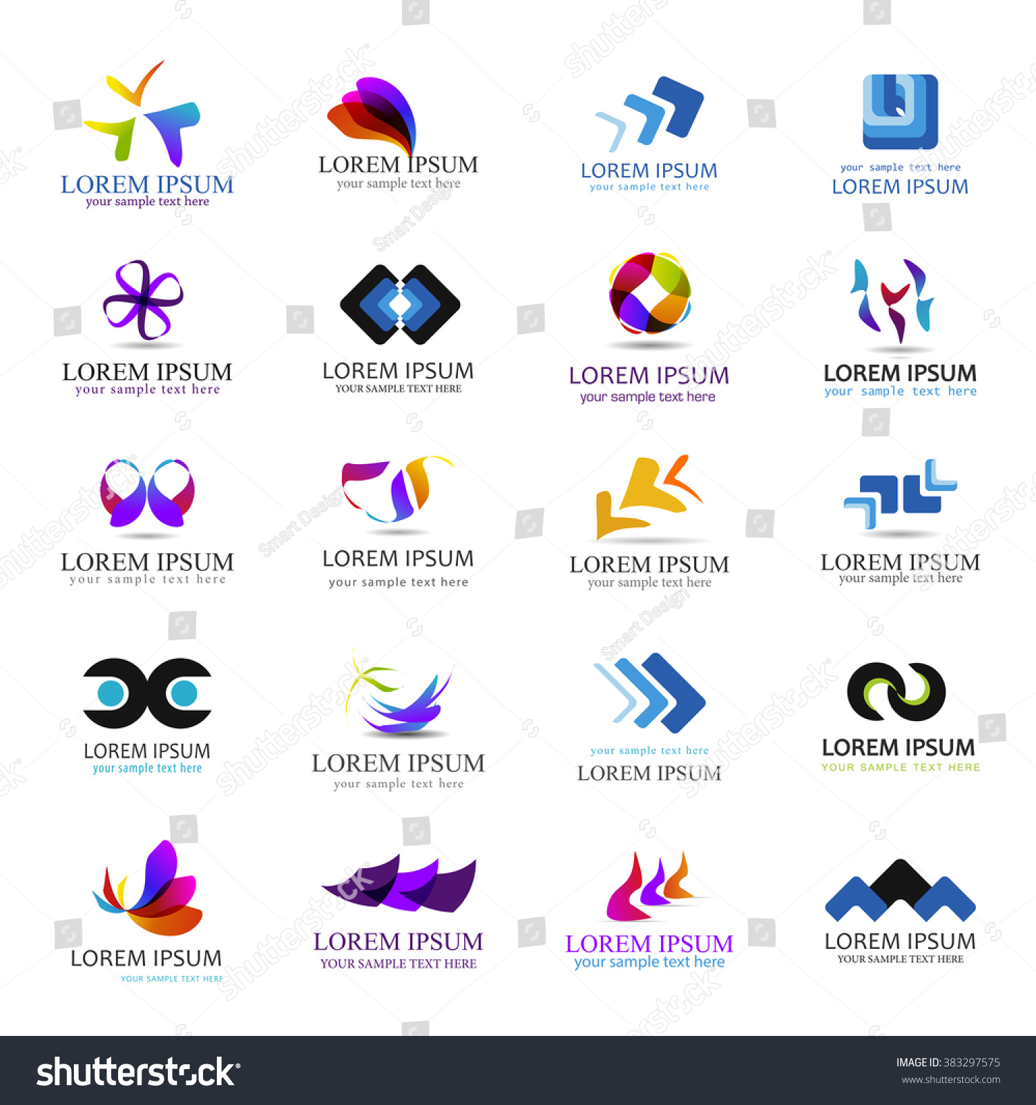 Business Icons Setisolated On White Backgroundvector Stock Vector ...