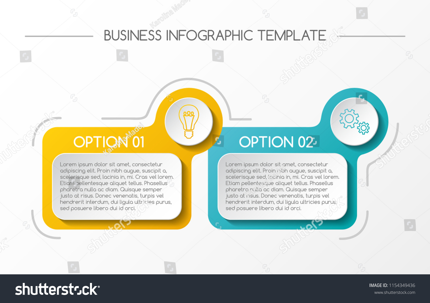 Business Infograph Colorful Boxes Vector Stock Vector (Royalty Free ...