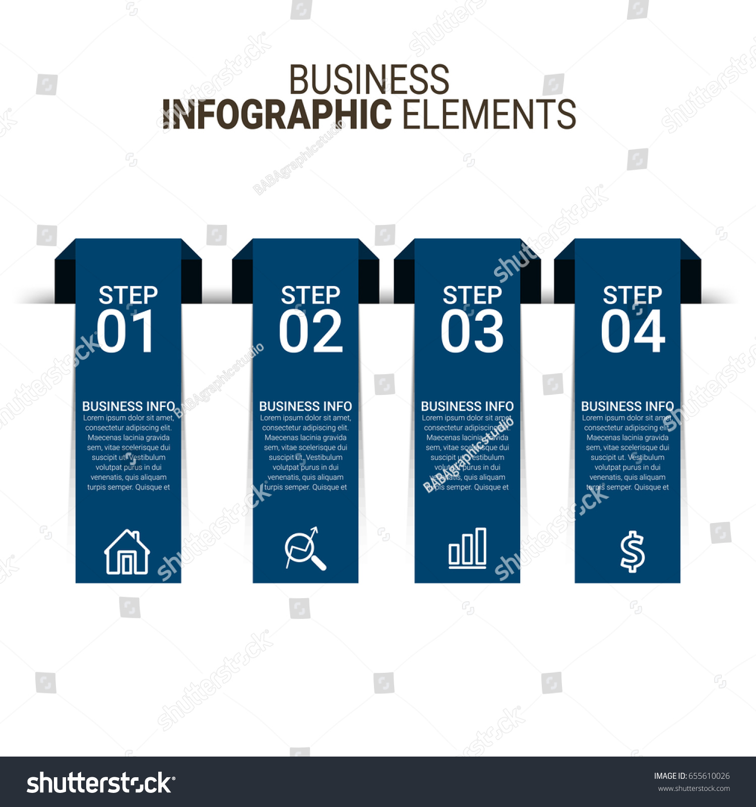 business-key-infographics-template-stock-vector-royalty-free