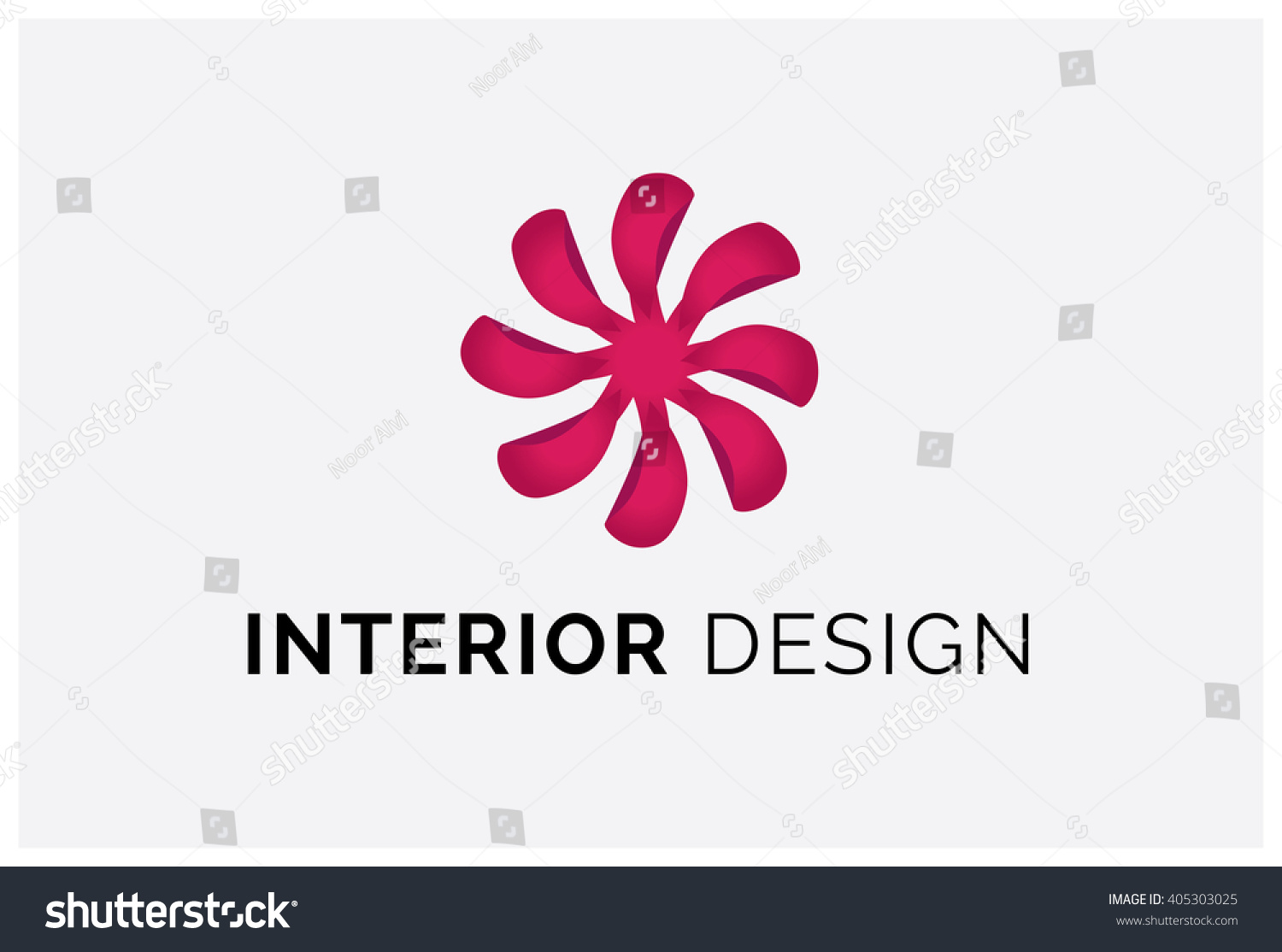 Business Logo Design Floral Design Vector Stock Vector 405303025