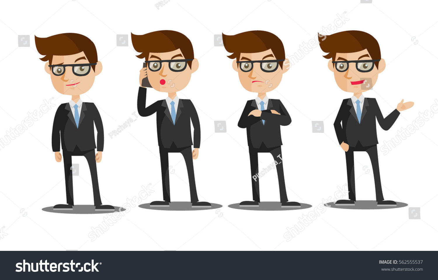 Business Man Stock Vector Royalty Free 562555537 3087