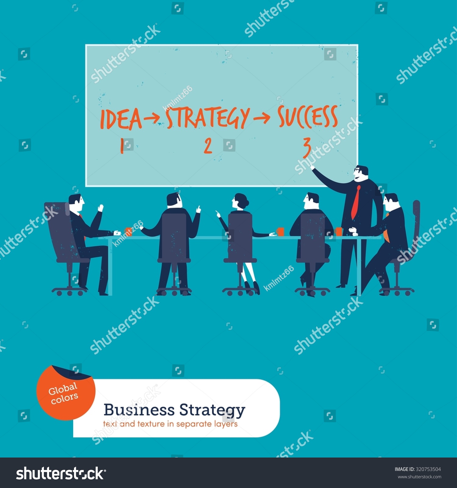 Business Meeting Chart Idea Strategy Success Stock Vector (Royalty Free ...