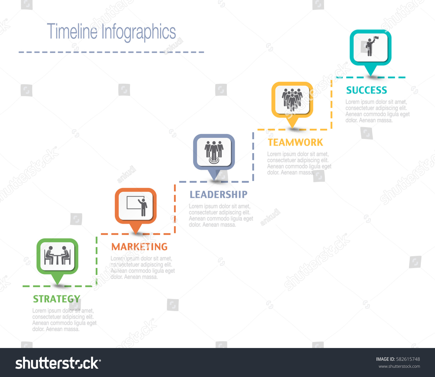 business overview visualization timeline infographic data stock