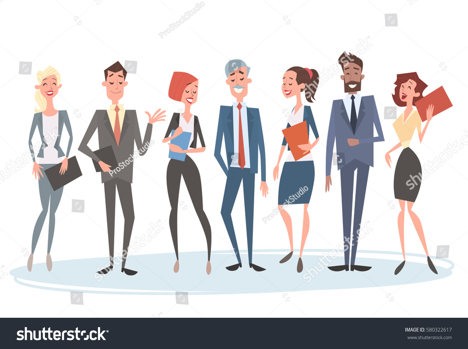 Business People Group Team Human Resources Stock Vector (Royalty Free ...