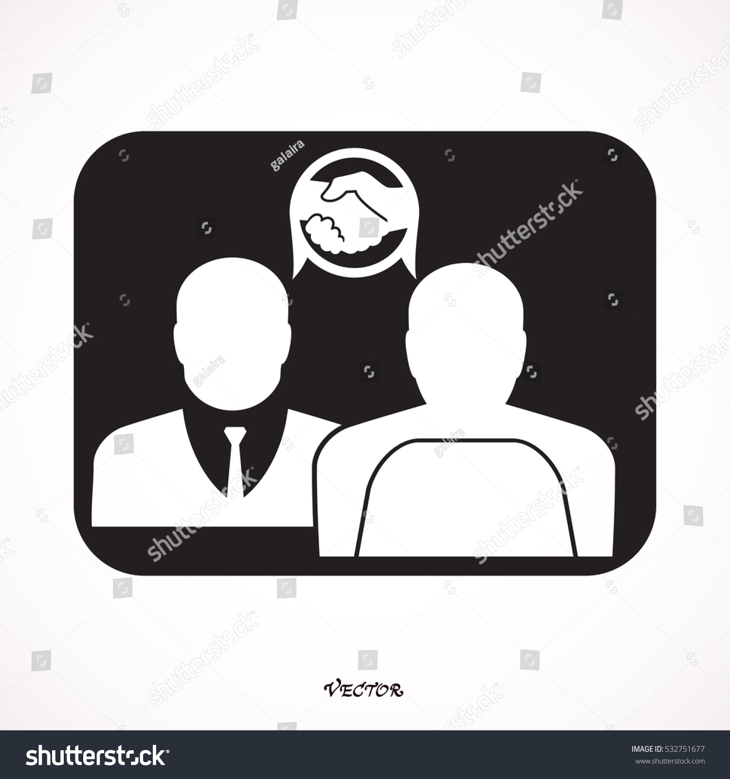 Business People Shaking Hands Stock Vector 532751677 - Shutterstock