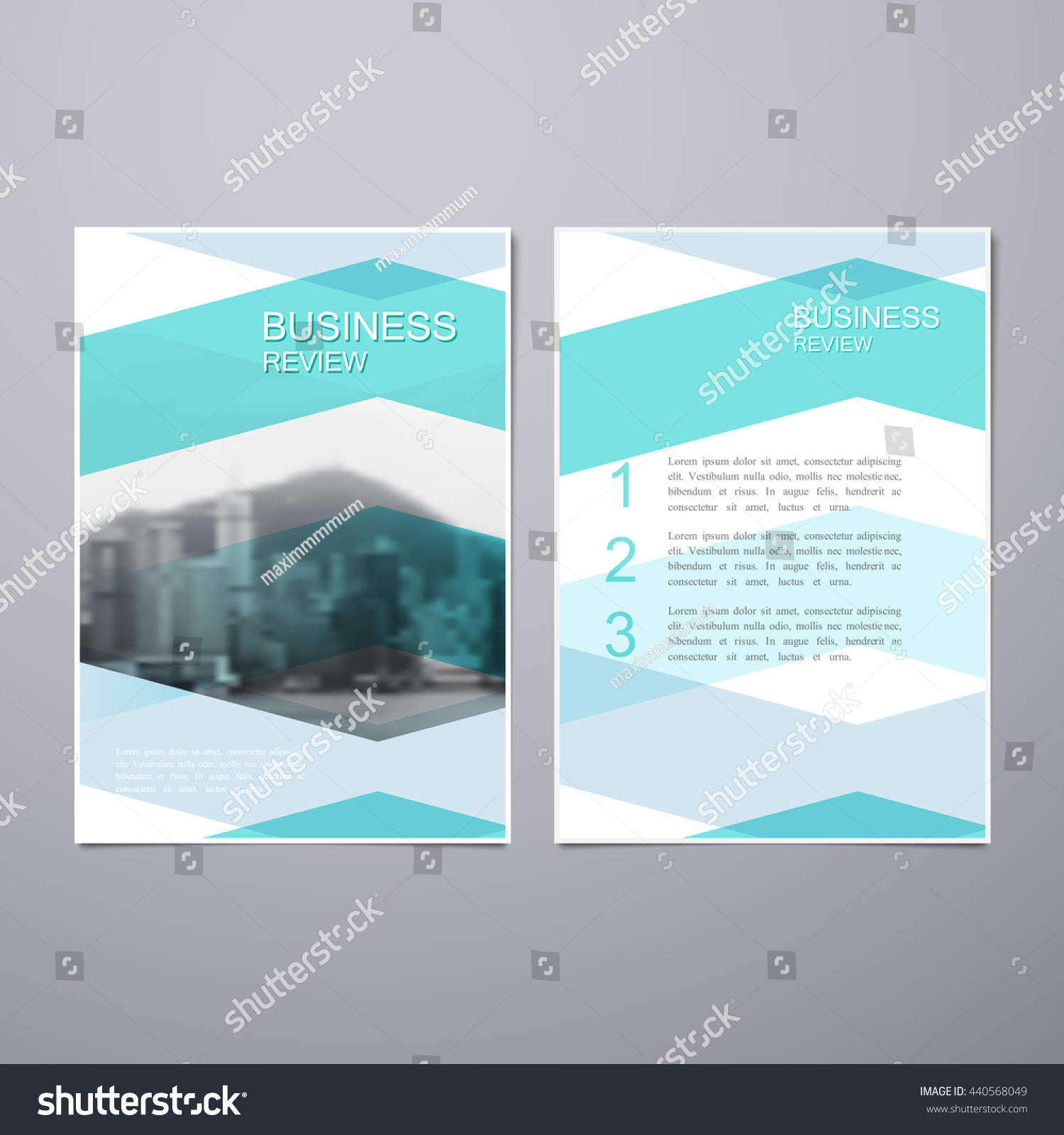 business review leaflet brochure flyer a4 stock vector 440568049 business review leaflet brochure flyer a4 stock vector 440568049, Presentation templates