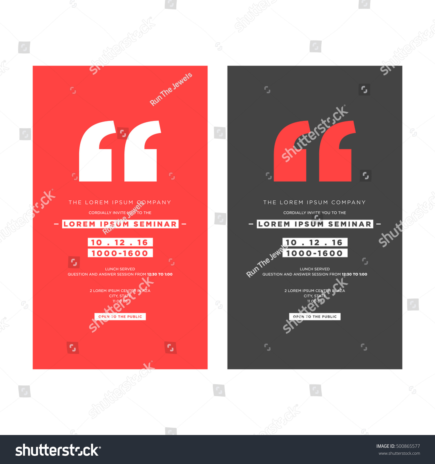 business seminar invitation template