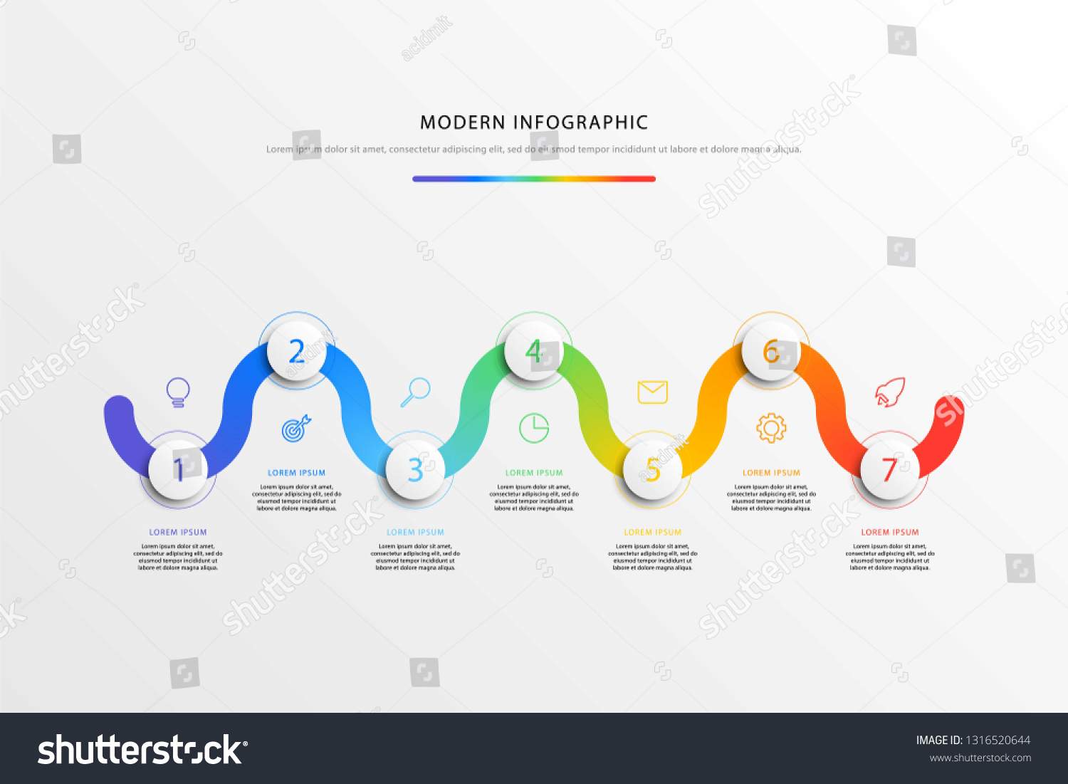 Business Timeline Workflow Infographics Realistic 3d Stock Vector ...