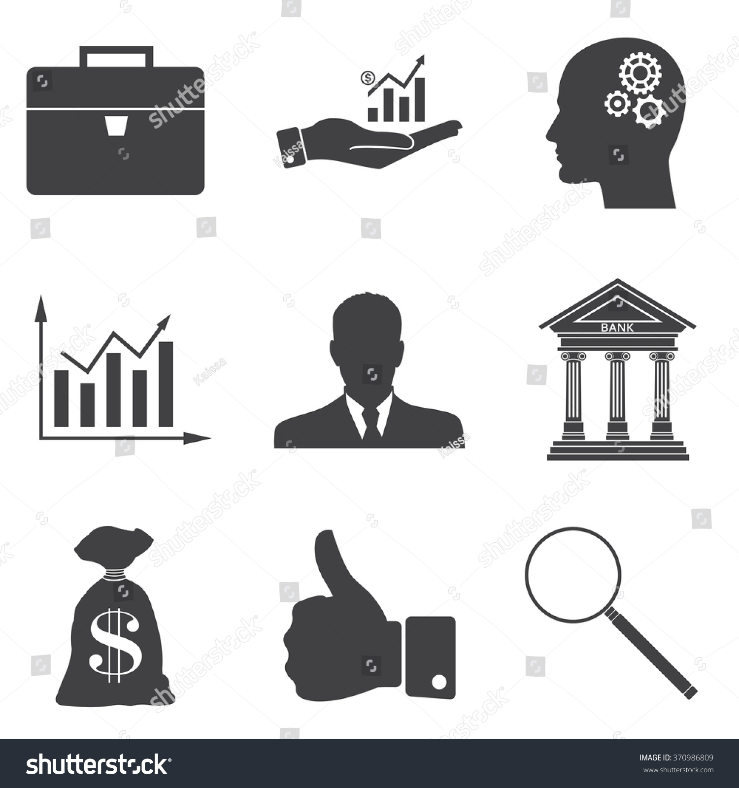Business Vector Icon. - 370986809 : Shutterstock