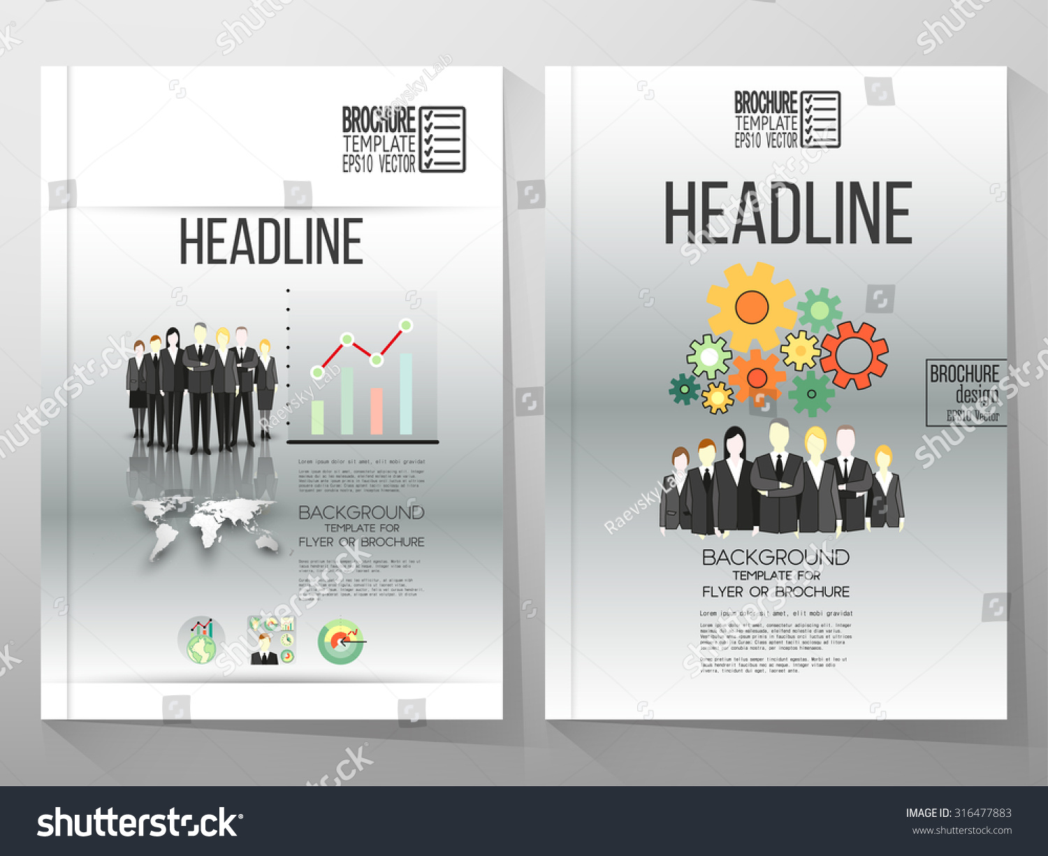 business vector templates brochure flyer booklet stock vector professional handout template