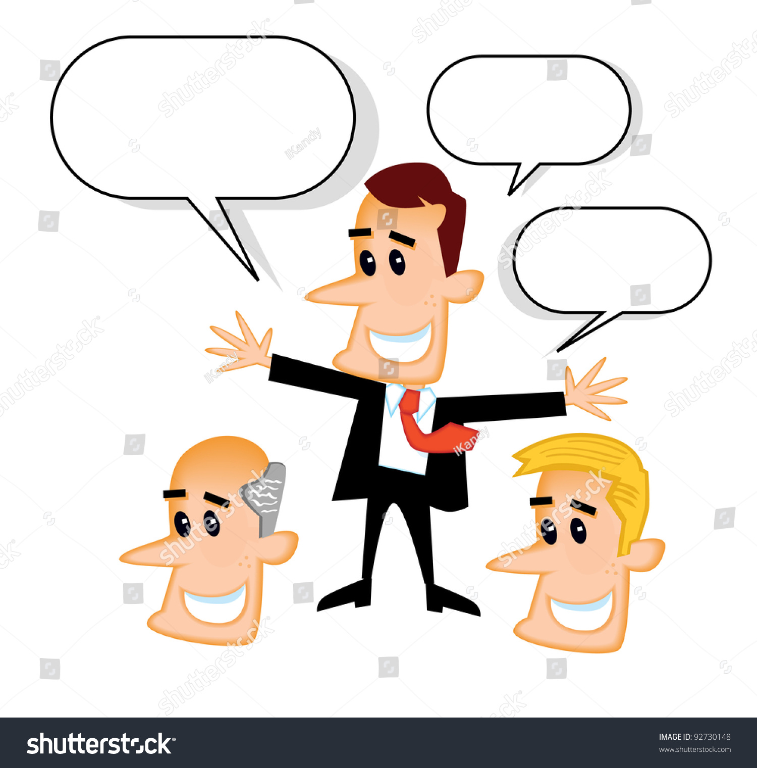 Businessman Cartoons Stock Vector 92730148 - Shutterstock