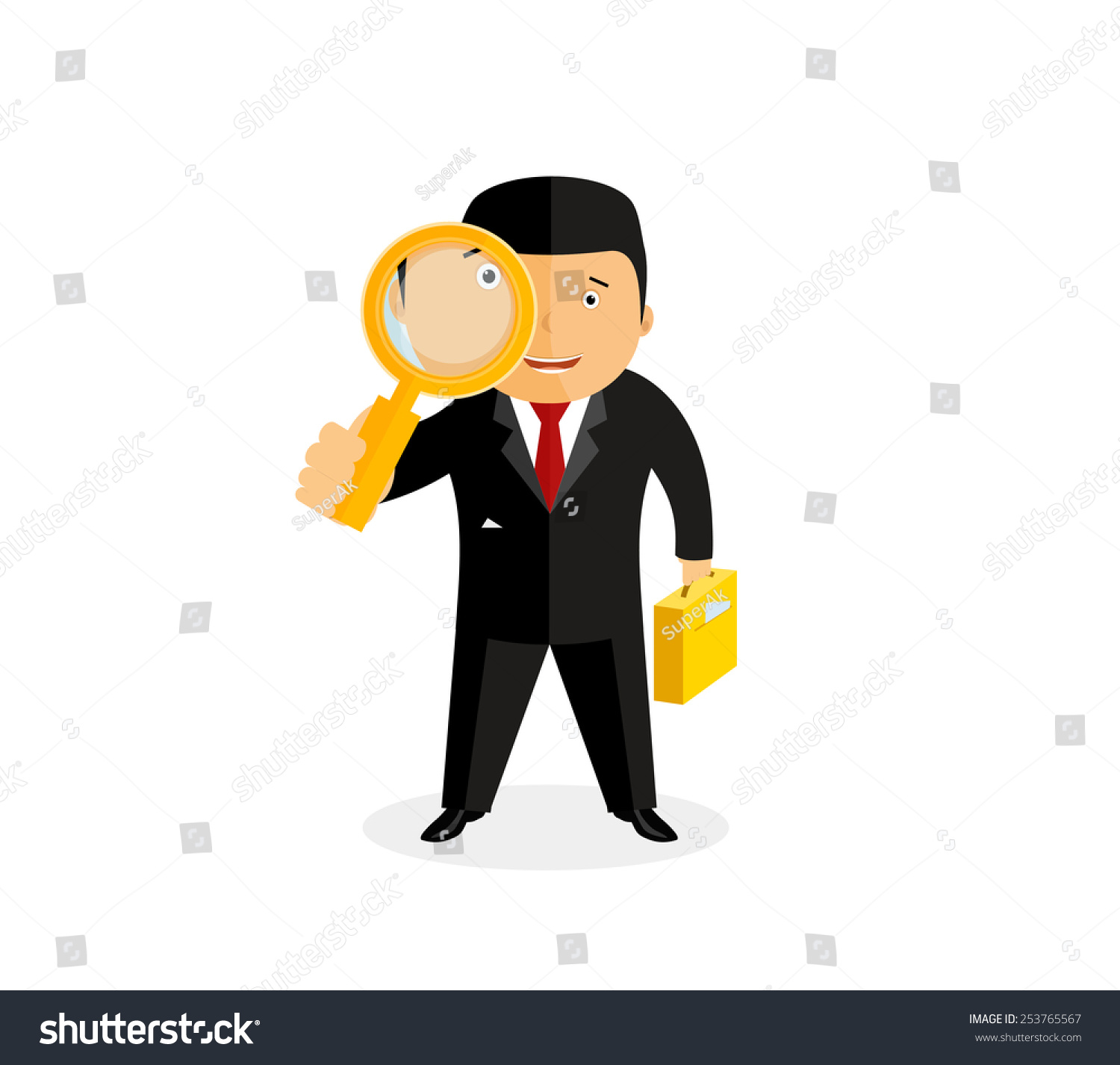 Businessman, Manager, Vector Illustration - 253765567 : Shutterstock