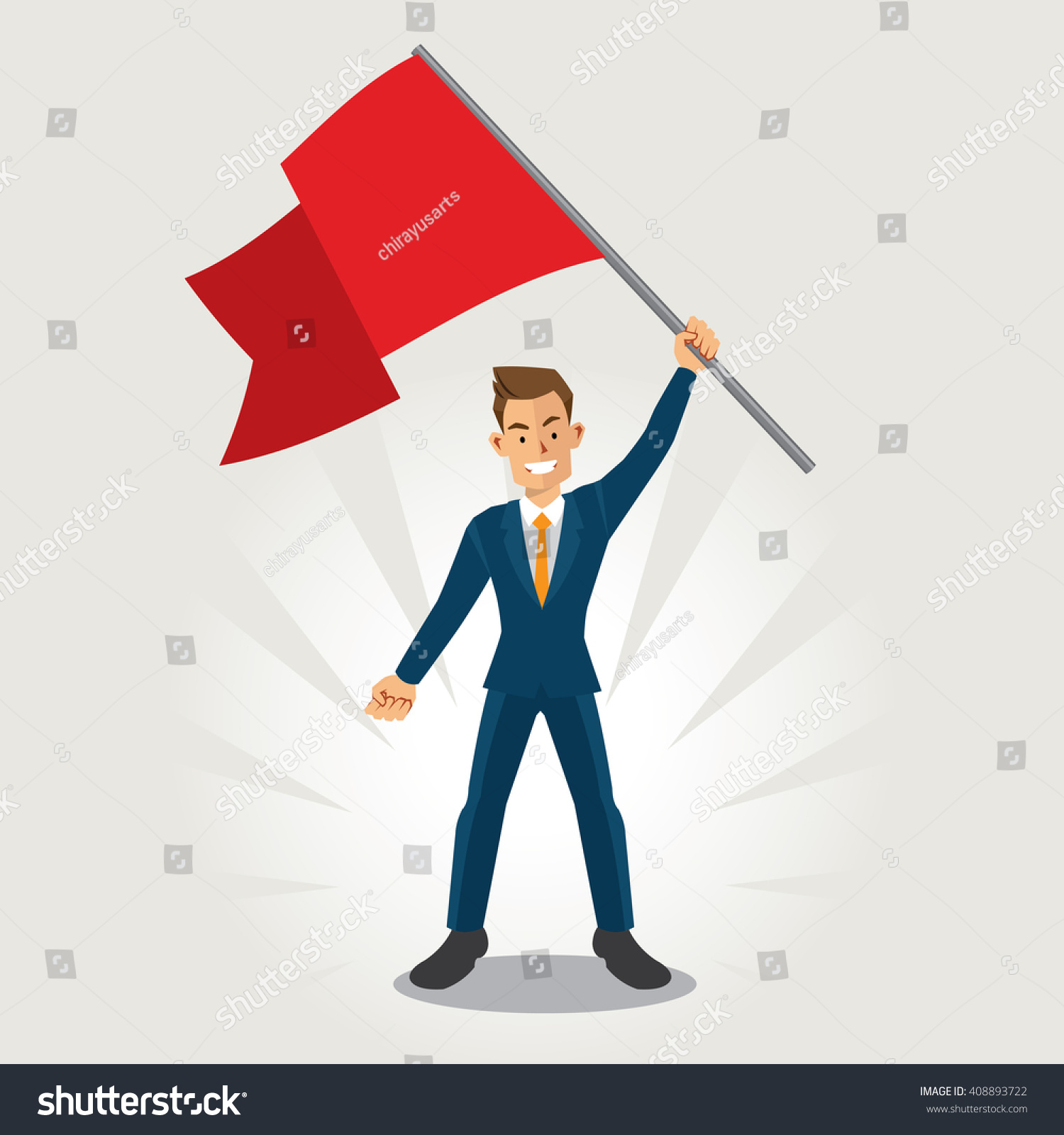 Dibujo De éxito De La Bandera Vector De Stock Libre De Regalías 408893722 Shutterstock 2752