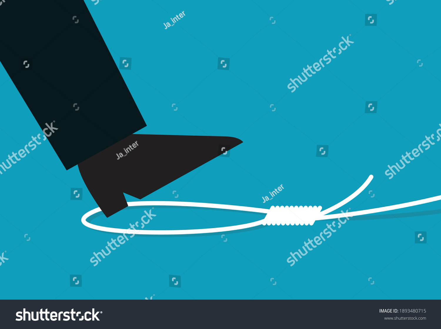 SVG of Businessman walk to pitfall, Vector illustration in flat style svg