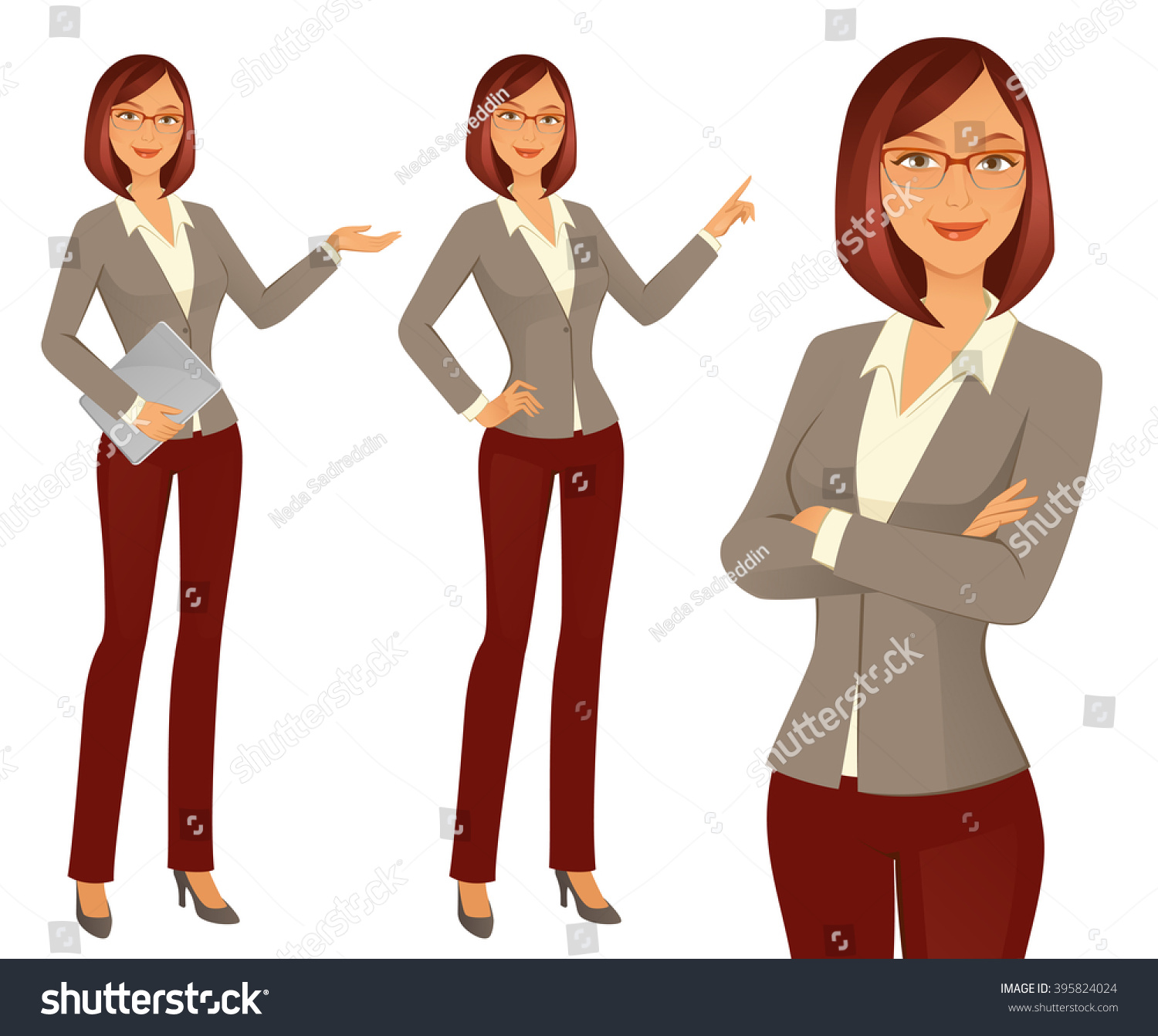 Businesswoman Stock Vector (Royalty Free) 395824024