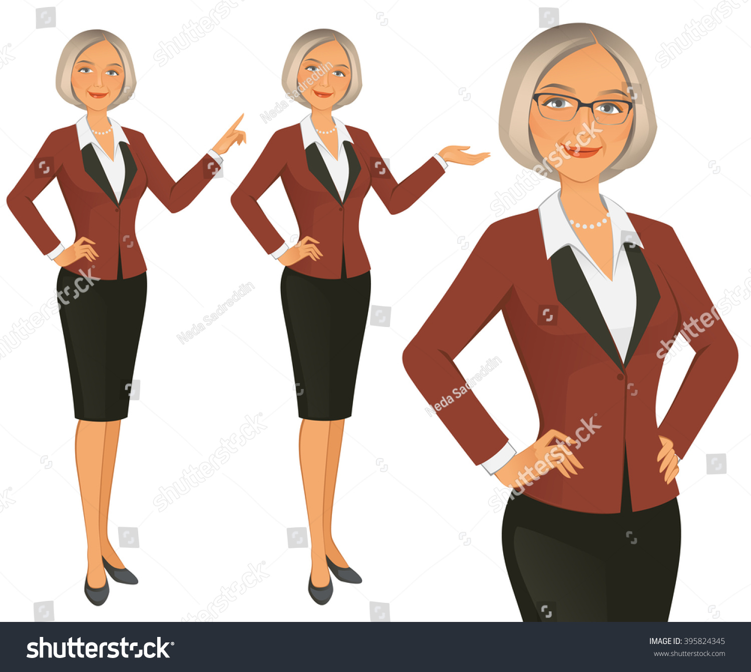 Businesswoman Stock Vector Illustration 395824345 : Shutterstock