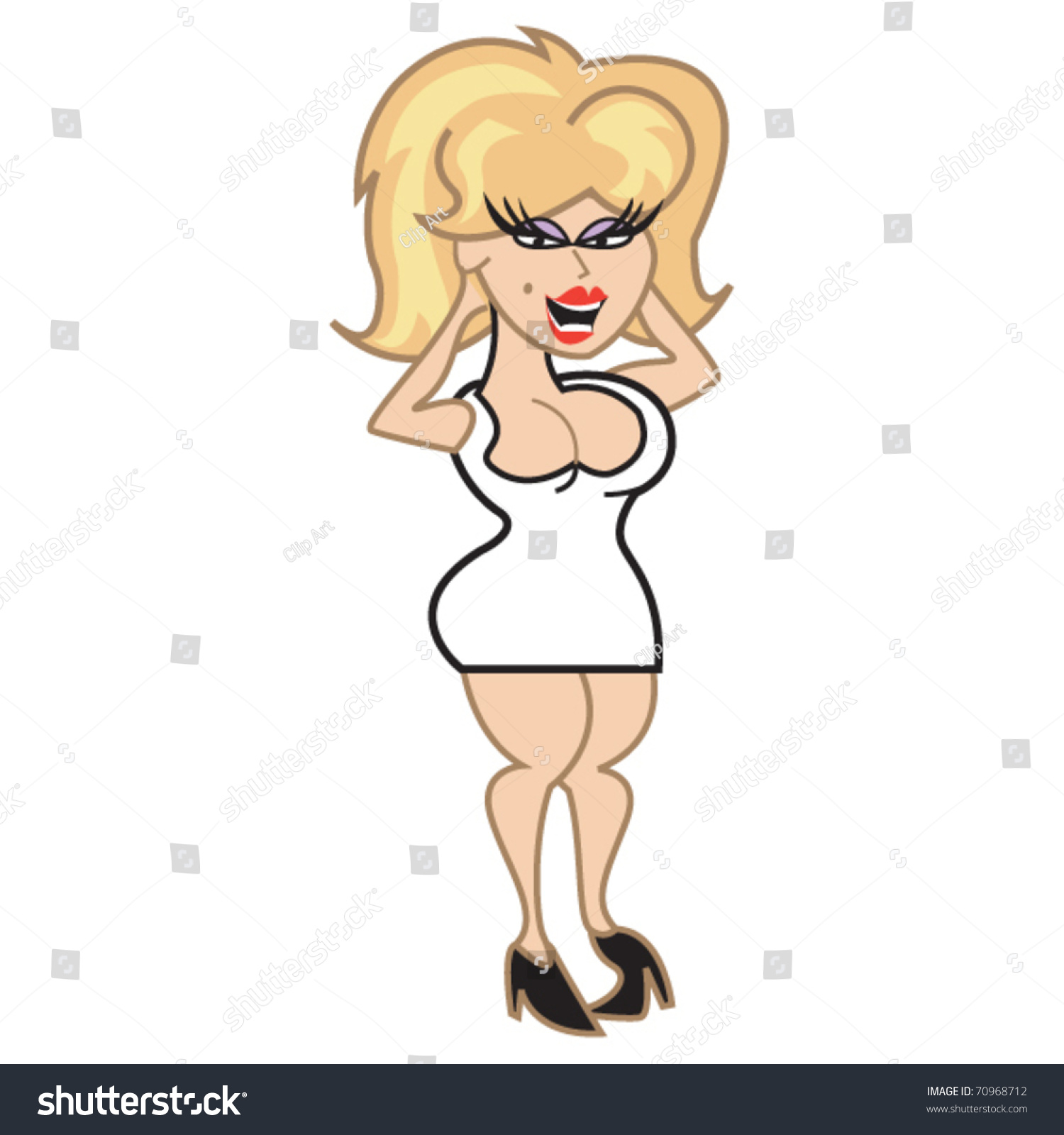 Big Tit Blonde Cartoon