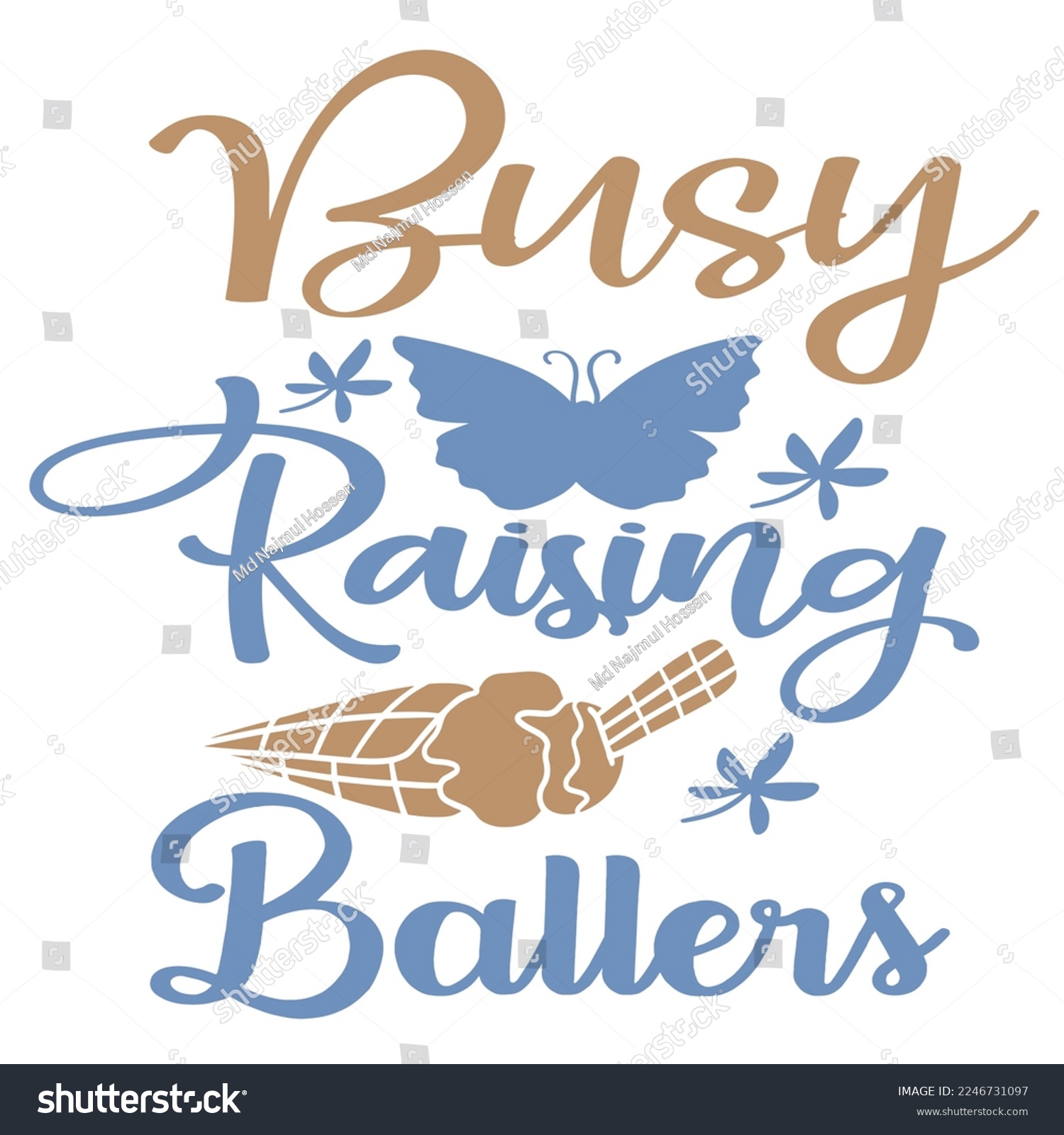 SVG of Busy Raising Ballers, FUNNY CAMPING Mountain Shirt Print Template Simple HIKING TEE typography design svg
