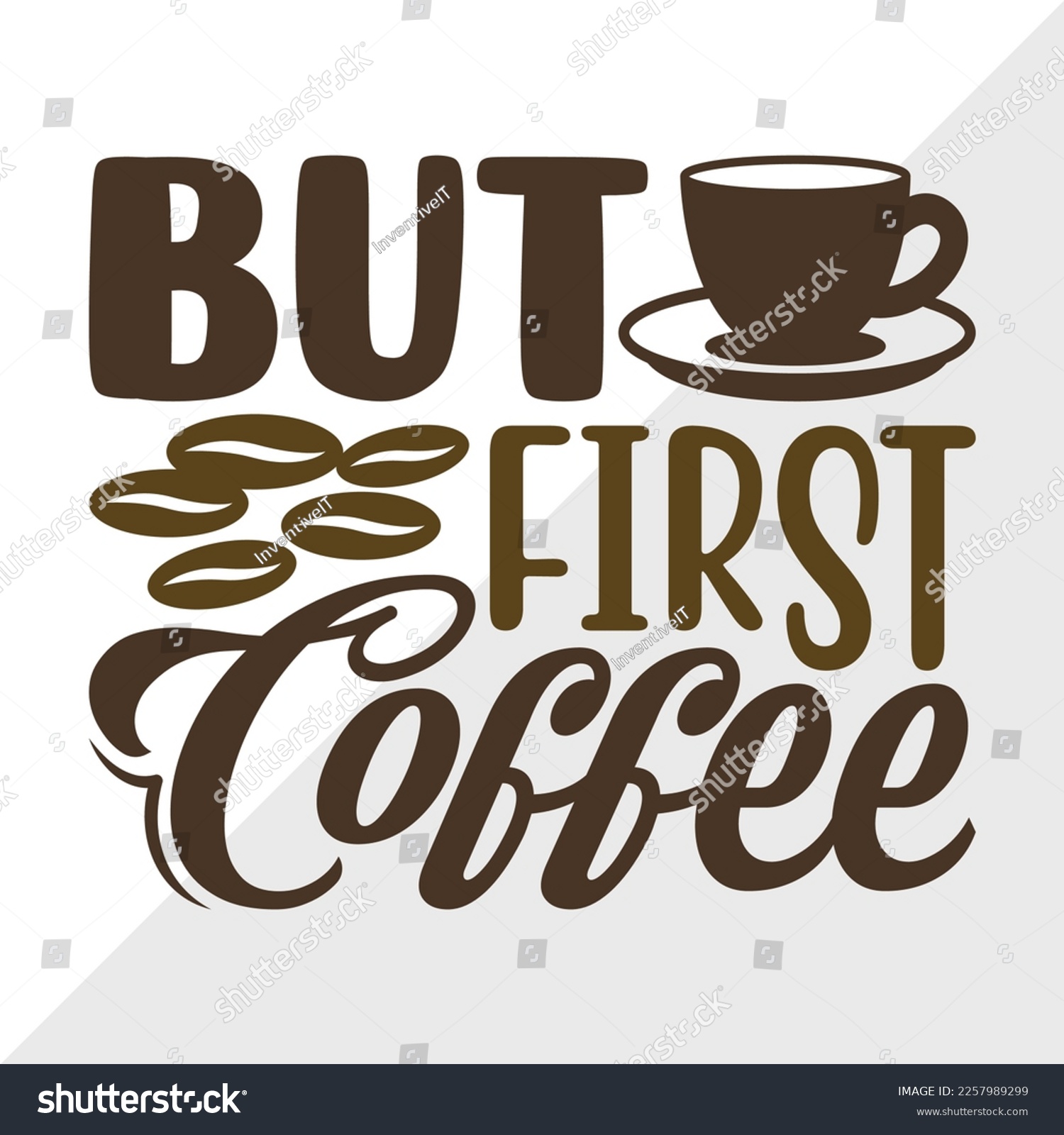 SVG of But First Coffee SVG Printable Vector Illustration svg