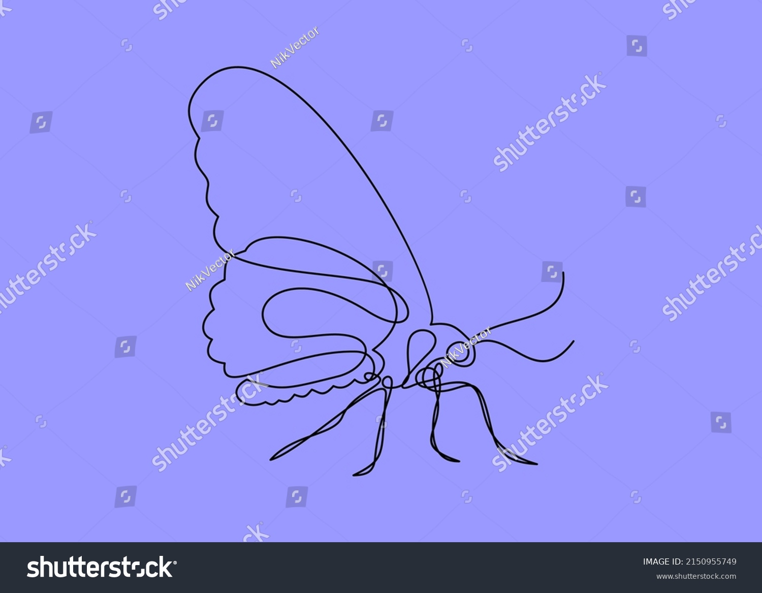 Butterfly Continuous Line Drawing Vector Illustration Stock Vector Butterfly Continuous Line Drawing Vector Illustration Stock Vector