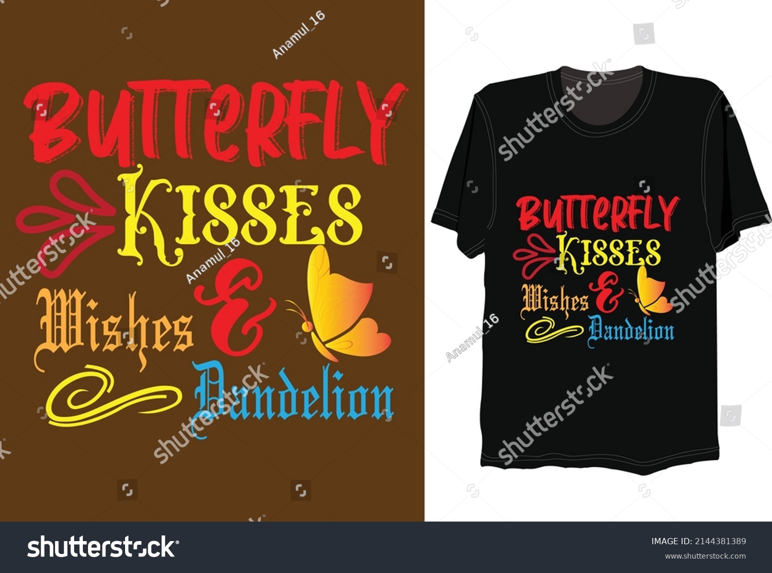SVG of butterfly kisses wishes  dandelion, svg tshirt design  svg