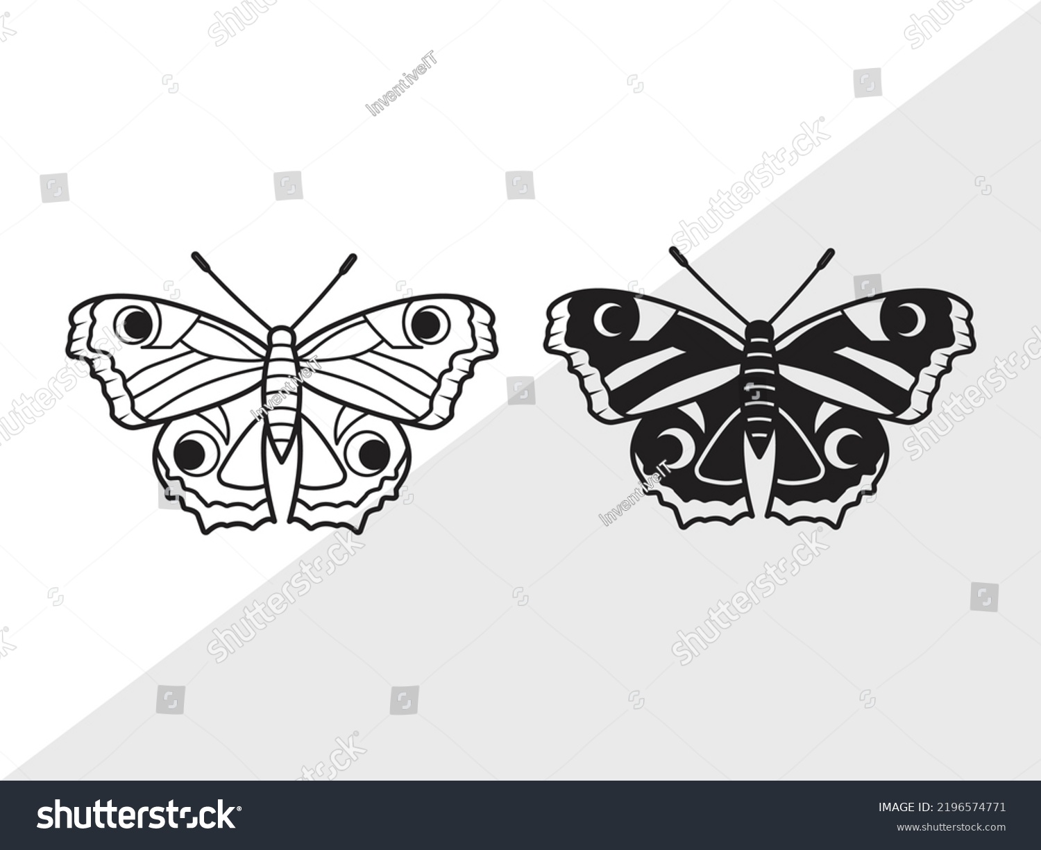 SVG of Butterfly SVG Printable Vector Illustration svg