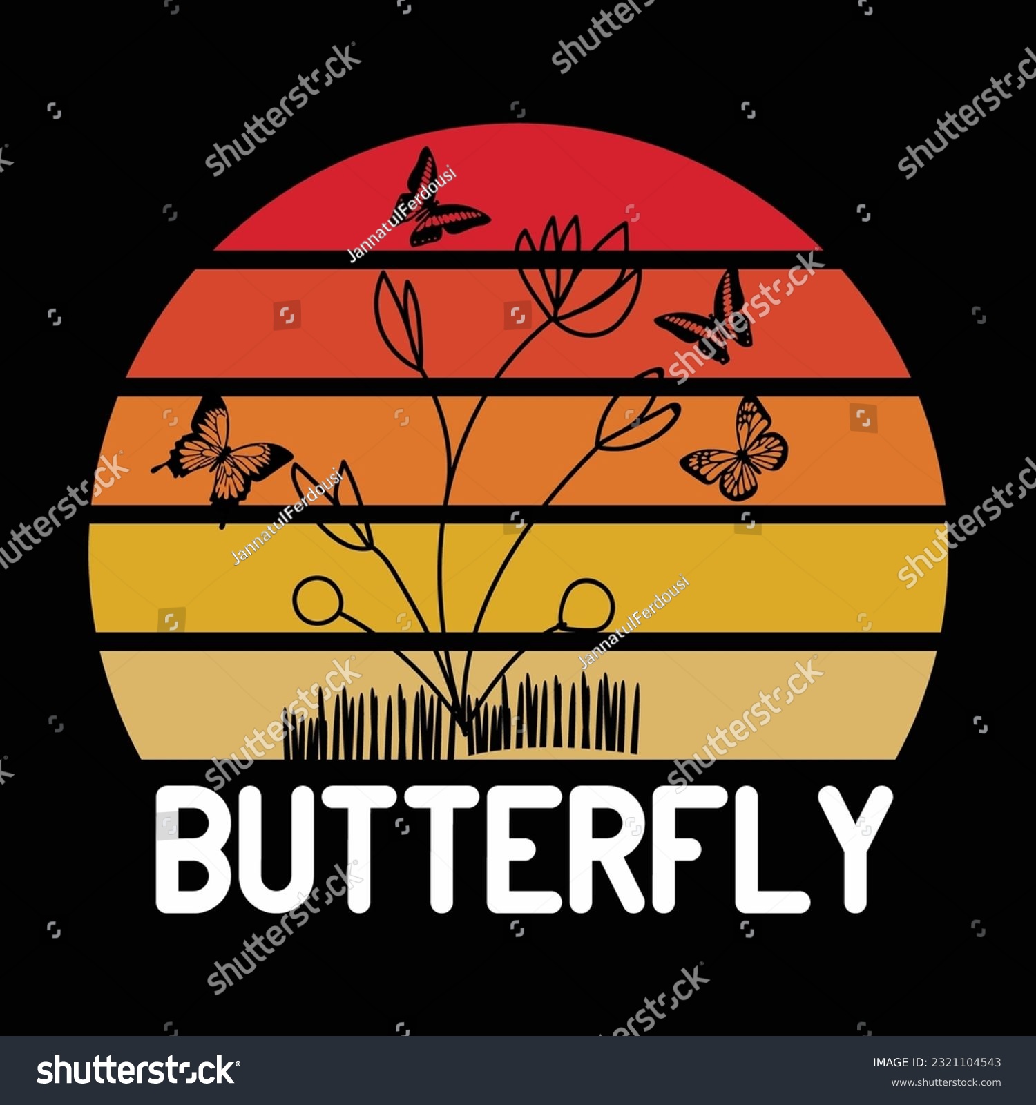 SVG of Butterfly t-shirt design, SVG Design svg