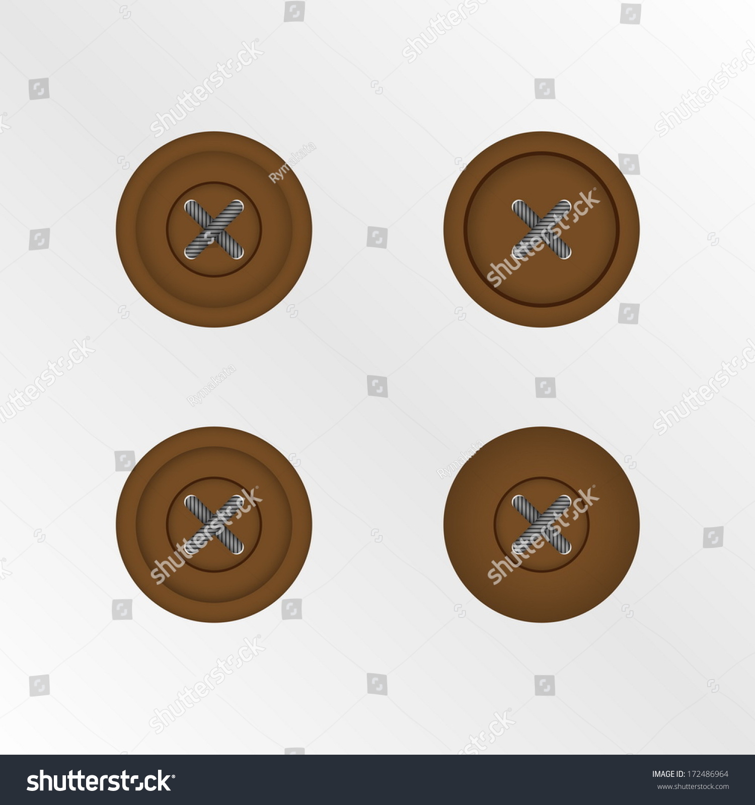 Buttons Isolated Vector Stock Vector (Royalty Free) 172486964 ...