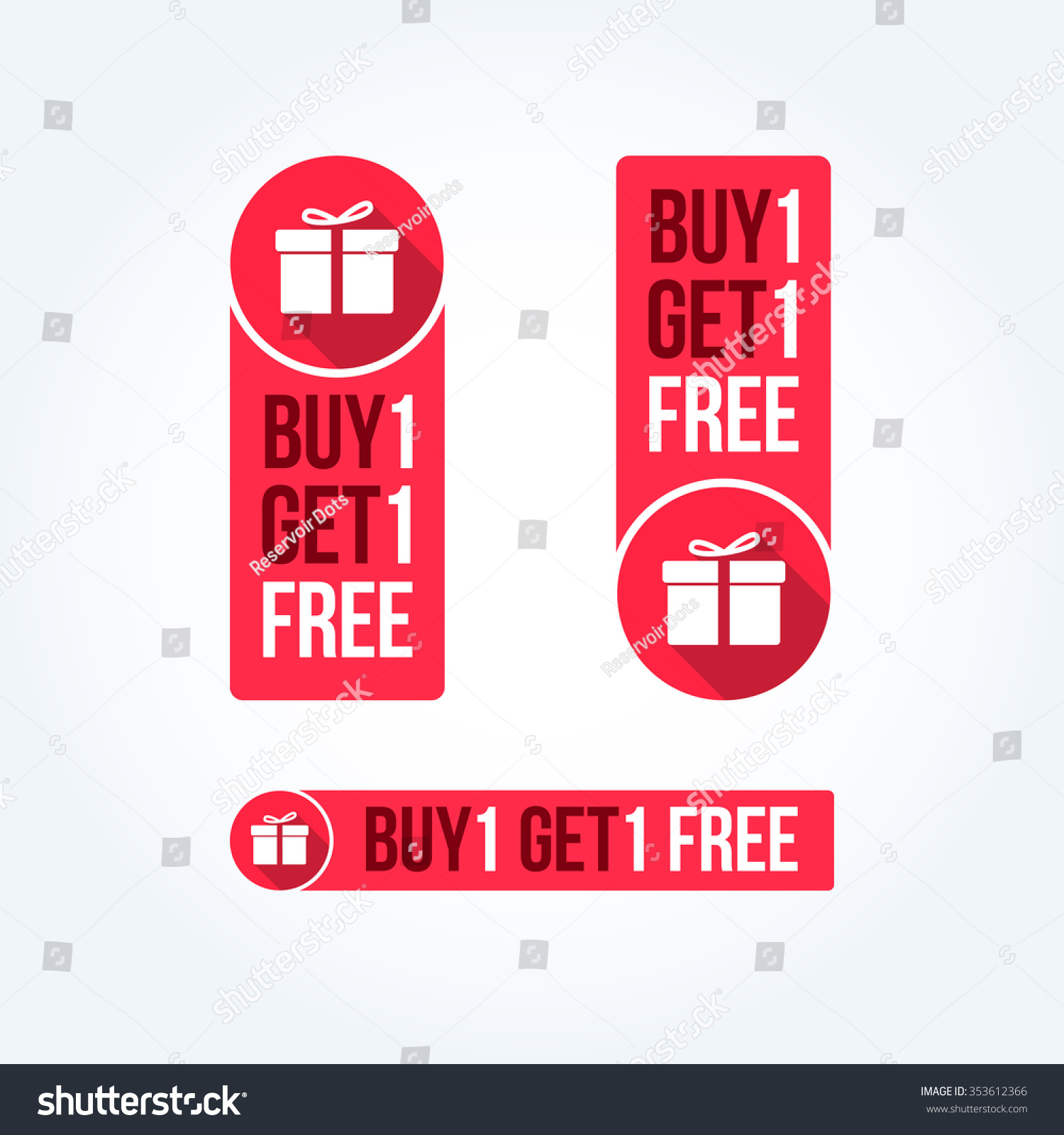 SVG of Buy 1 Get 1 Free Labels svg