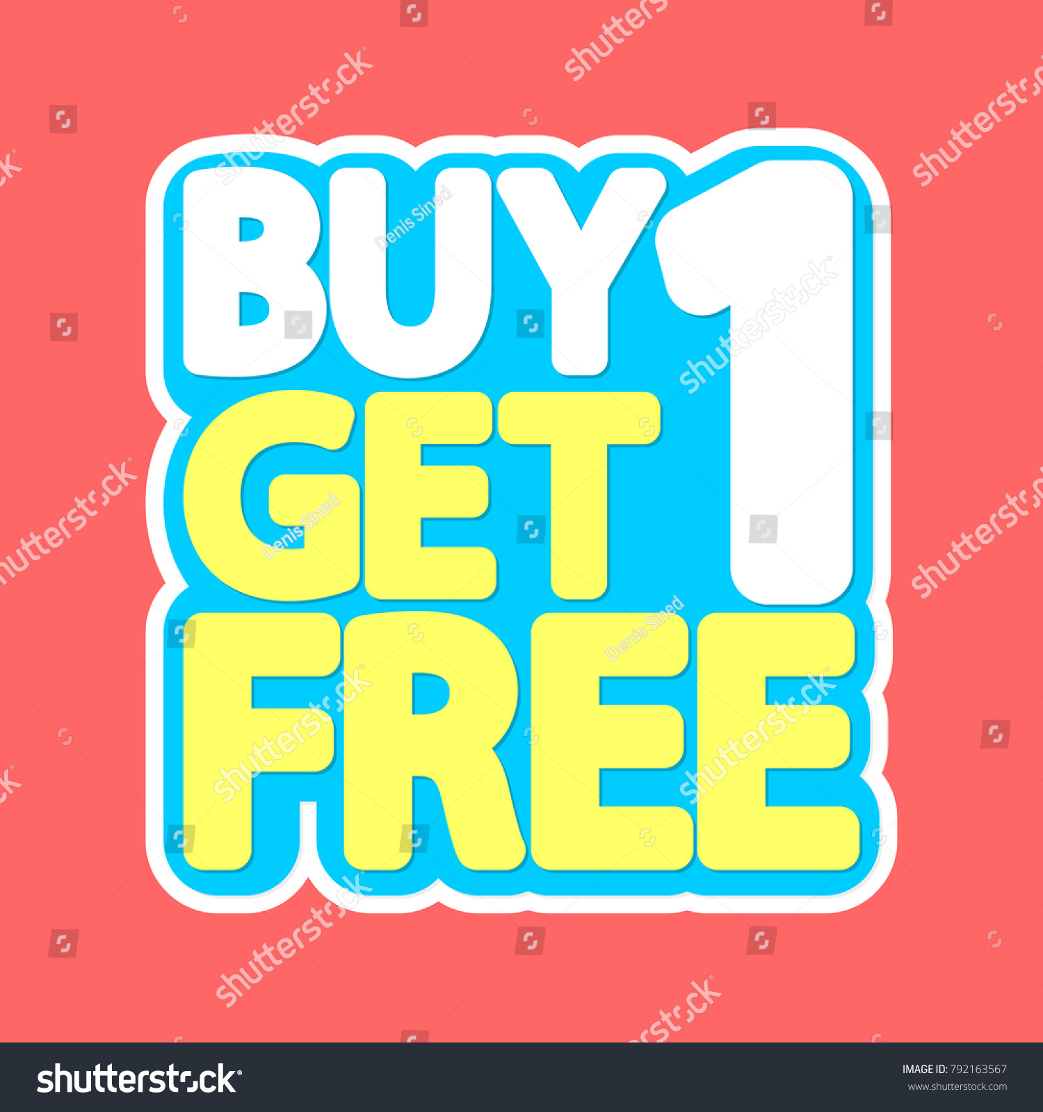 SVG of Buy 1 get 1 Free, sale tag, poster design template, discount isolated sticker, vector illustration svg