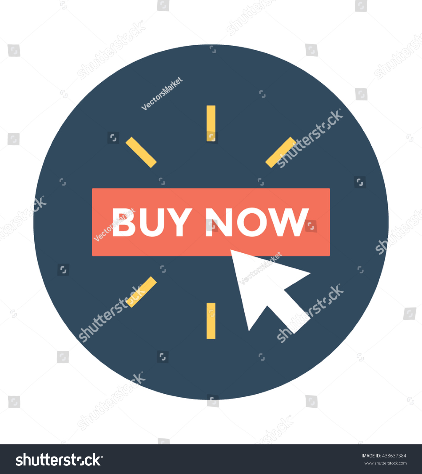 Download Buy Now Vector Icon Stock Vector 438637384 - Shutterstock