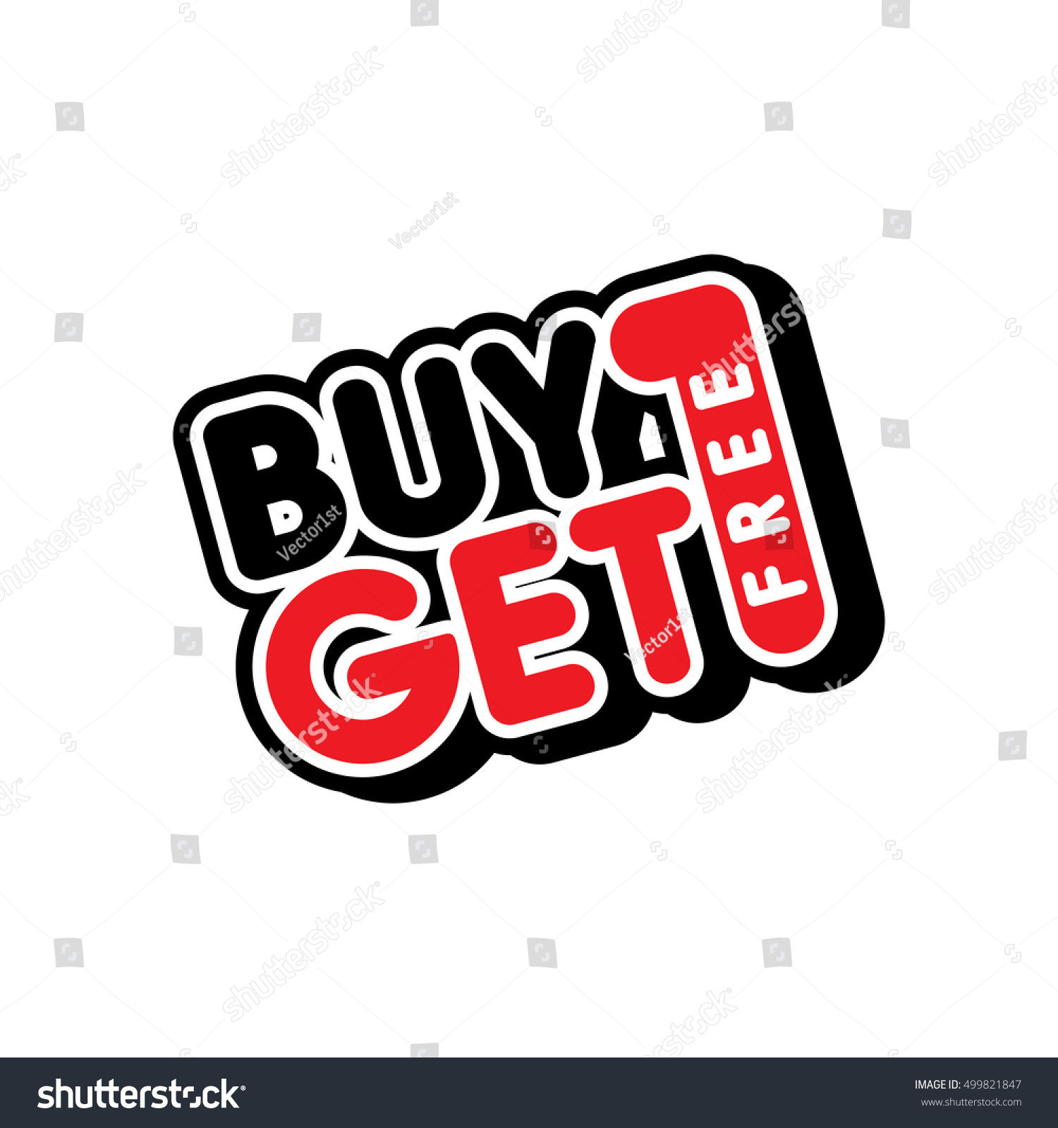 SVG of buy one get free sale promo theme vector illustration svg