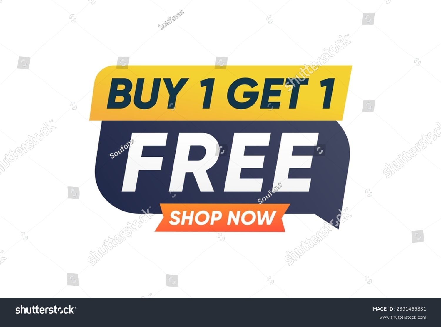SVG of Buy one get one free. Banner Sale vector template svg