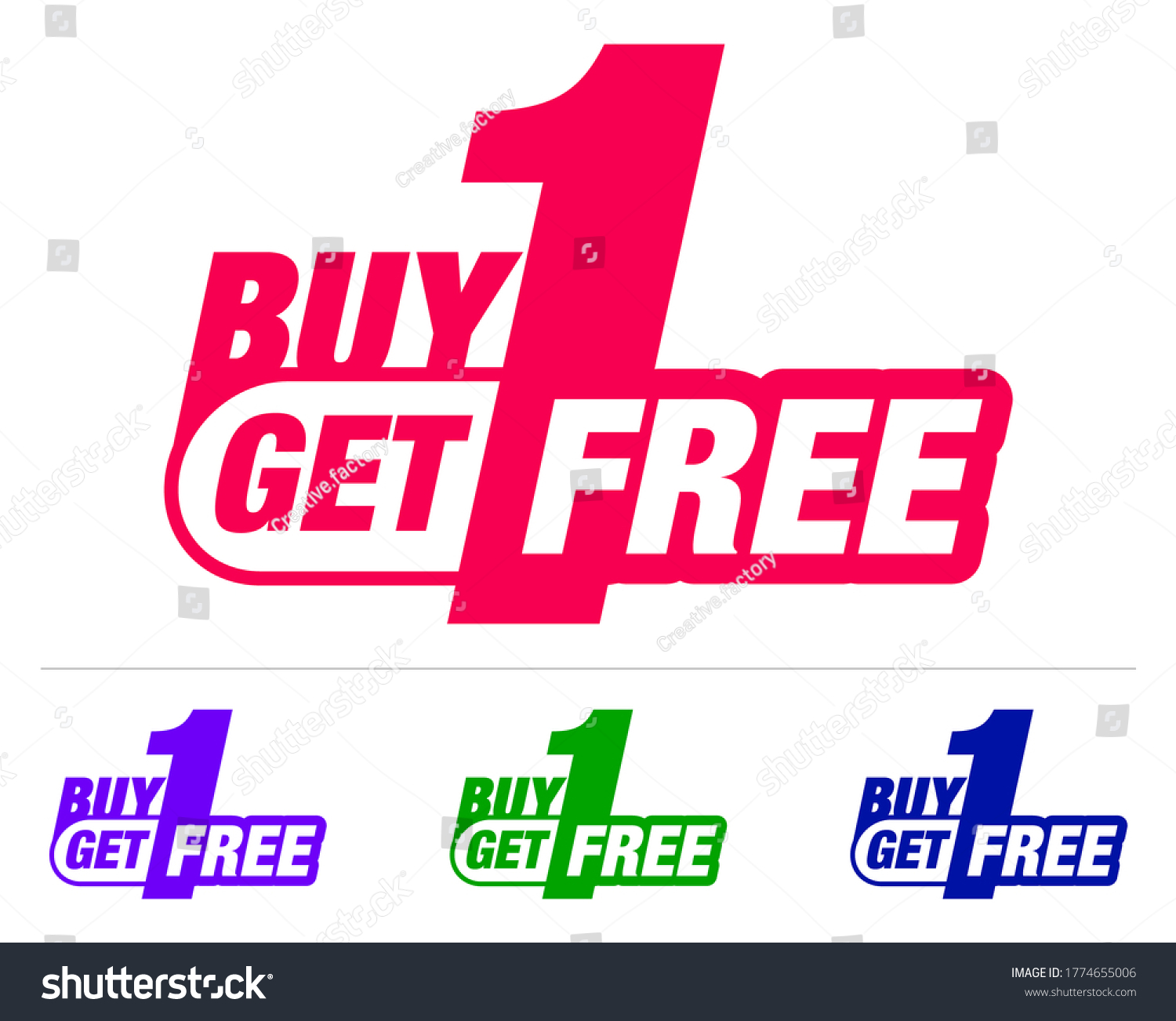 SVG of Buy one get one Free. BOGO Sticker. Buy at half price or 50%. Free Talker. svg