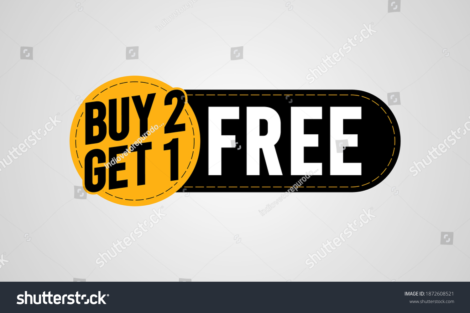 SVG of Buy two get one free svg