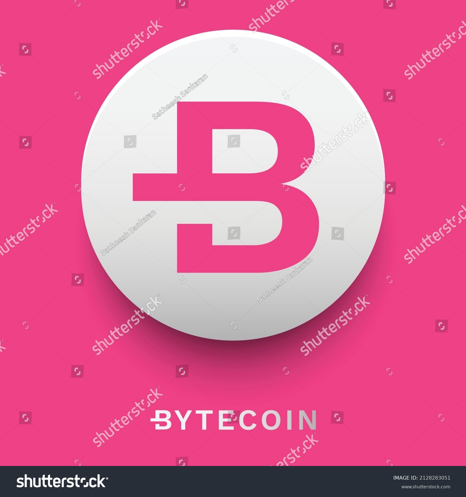 SVG of Bytecoin BCN Crypto currency logo and symbol icons vector template. Can be used as stickers, badges, buttons and emblems for virtual digital money technology concept svg