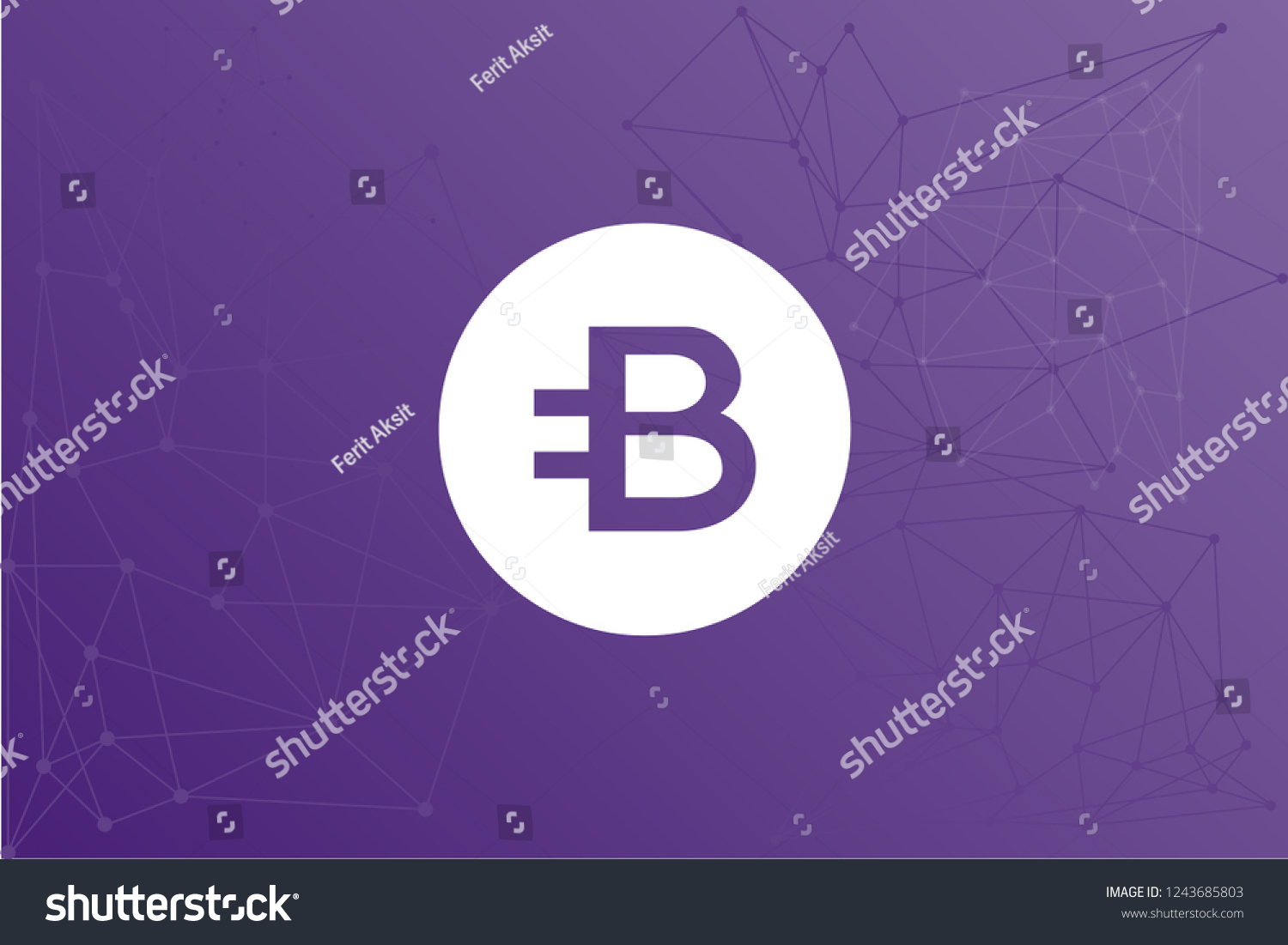 SVG of Bytecoin BCN cryptocurrency network vector illustration svg