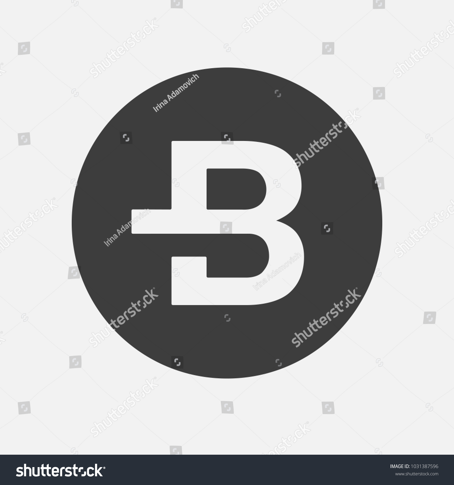 SVG of Bytecoin BCN vector adapted icon. Cryptocurrency, payment crypto currency, blockchain logo button, Flat minimalist adaptation design web site mobile app EPS Isolated on white background svg