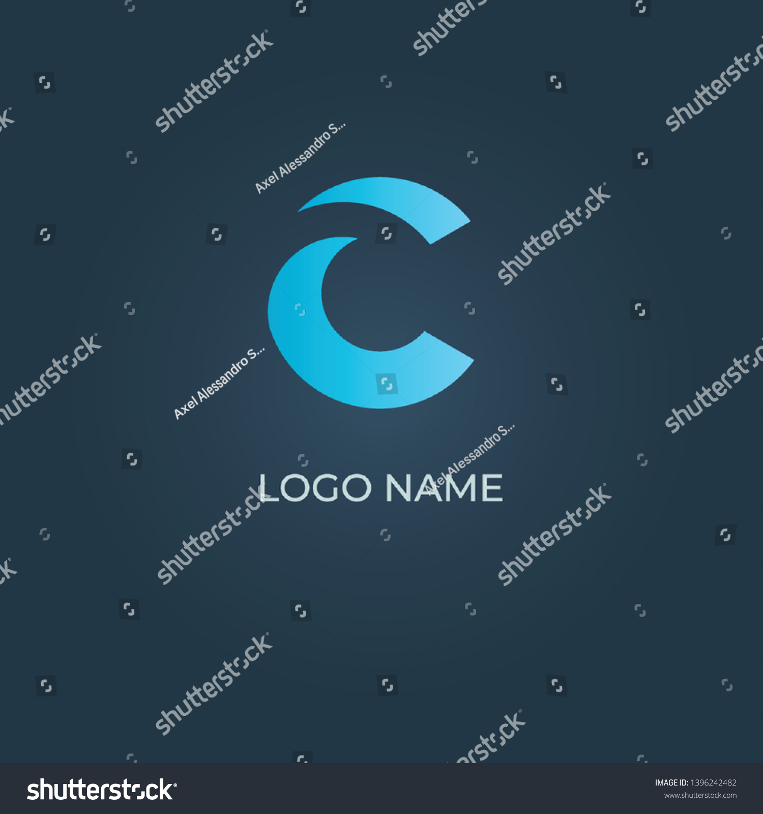 C Alphabet Logo Design Vector Stock Vector (Royalty Free) 1396242482 ...